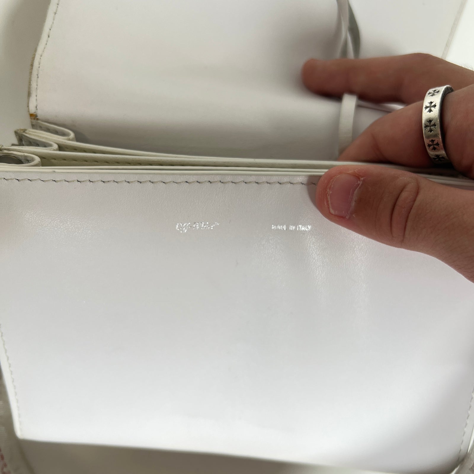 Off-White Paper Clip White Bag