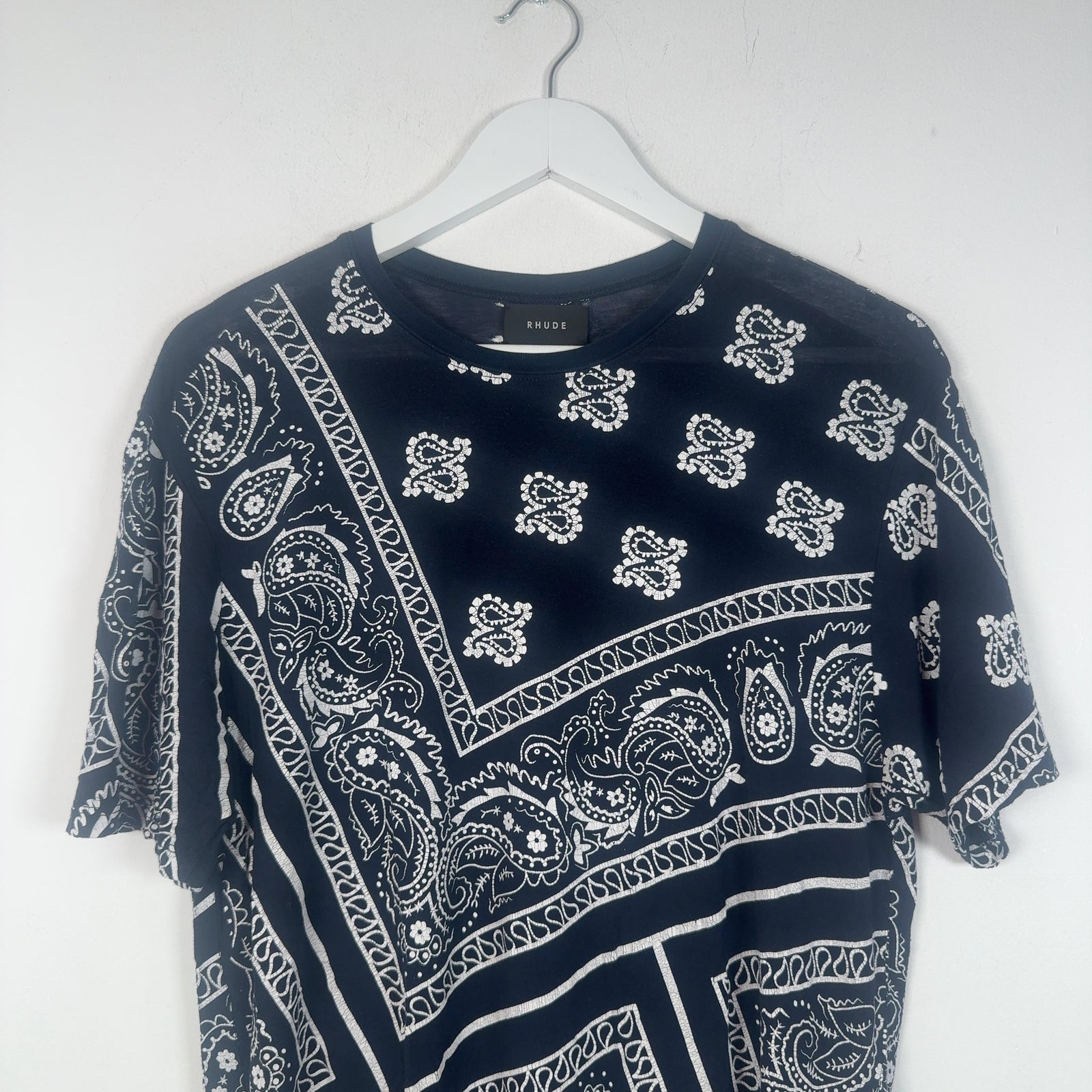Rhude All Over Bandana Print T-Shirt