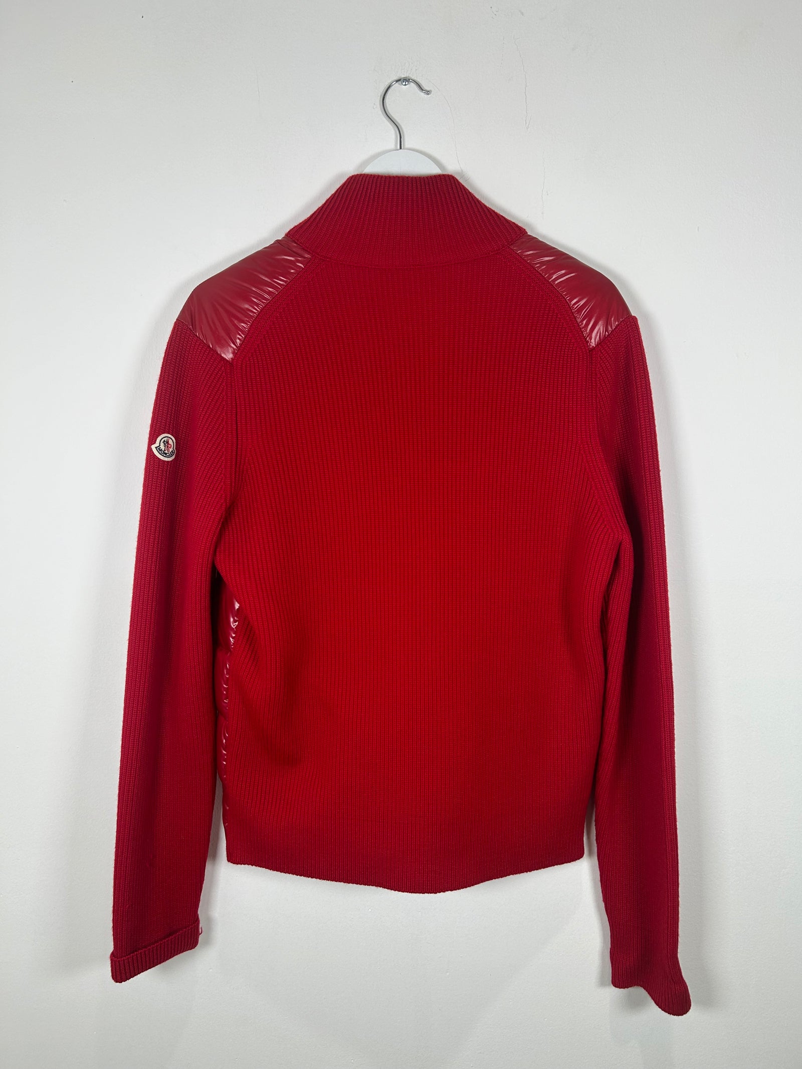 Moncler Puffer Cardigan Knit Jacket Size M