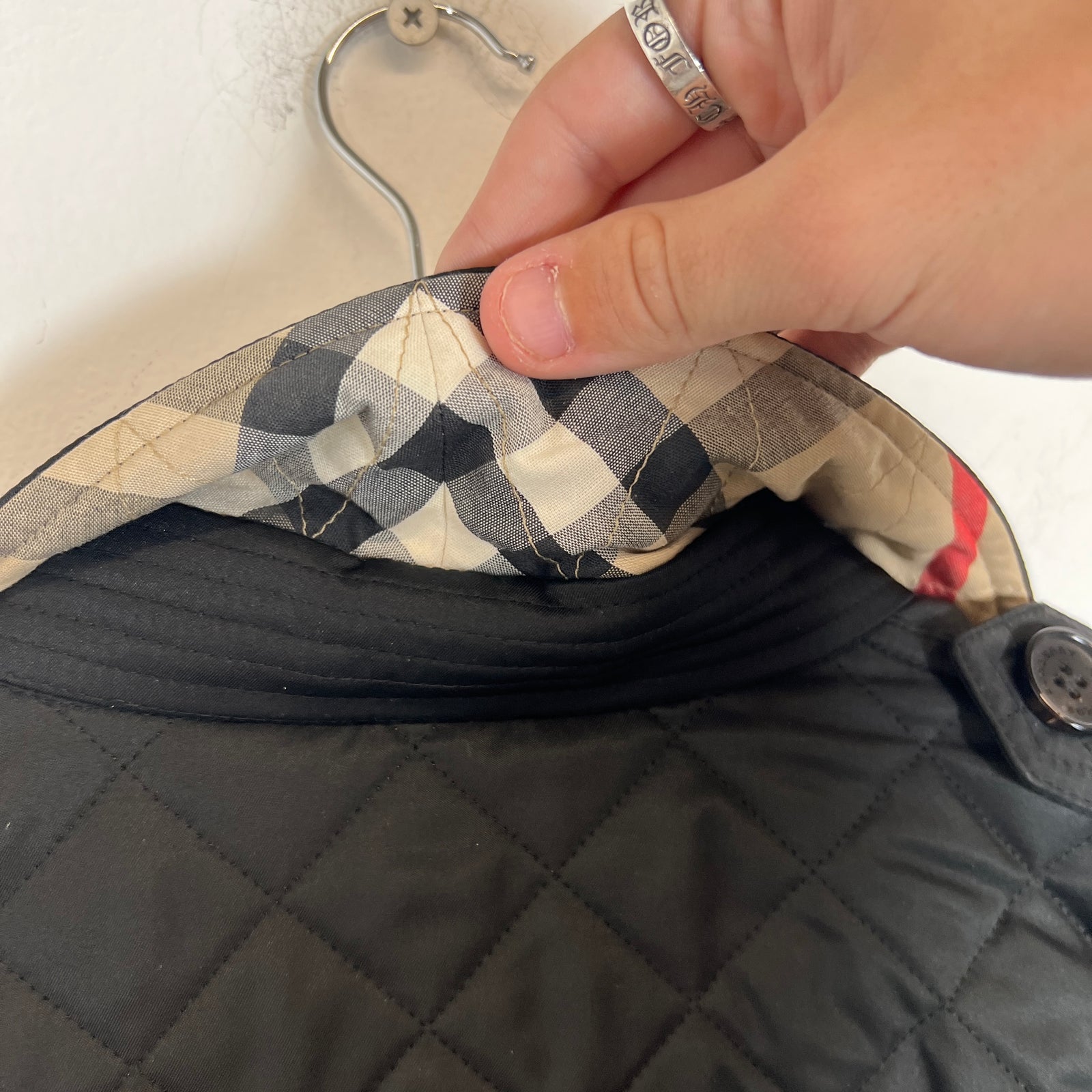 Burberry Diamond Quilted Field Jacket Size M