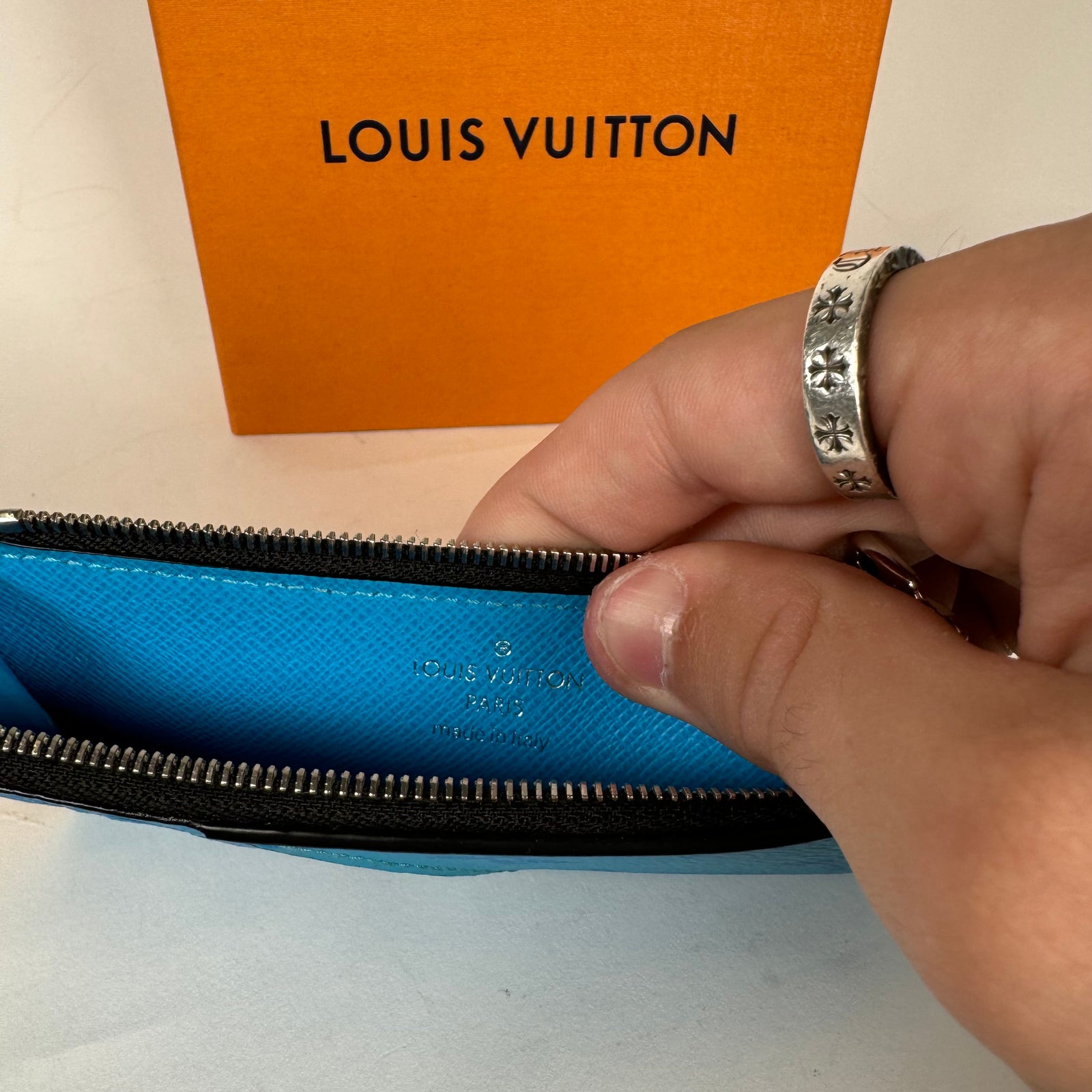 Louis Vuitton Blue Monogram Card Holder