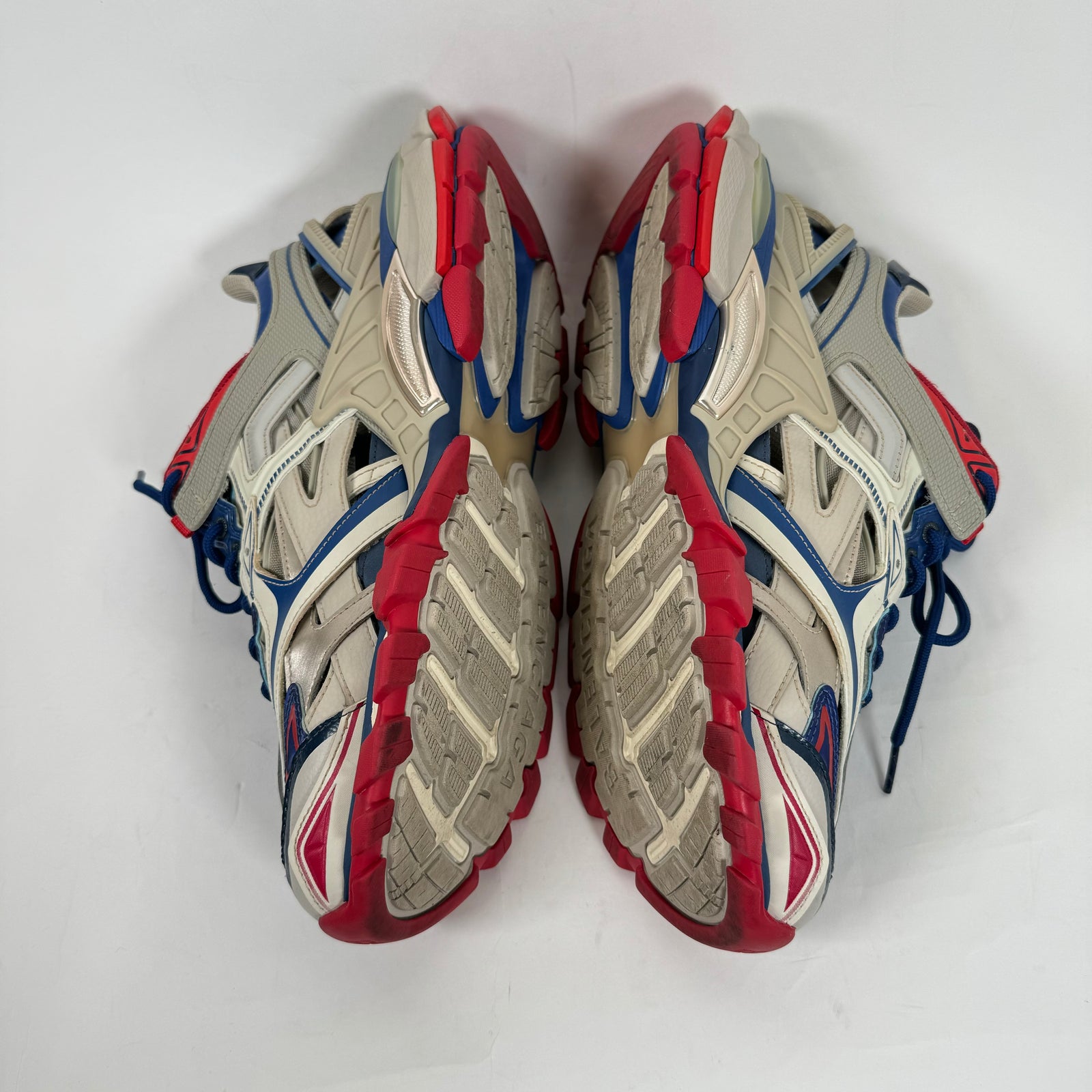 Balenciaga Blue/Red Track 2 Sneakers Size 45