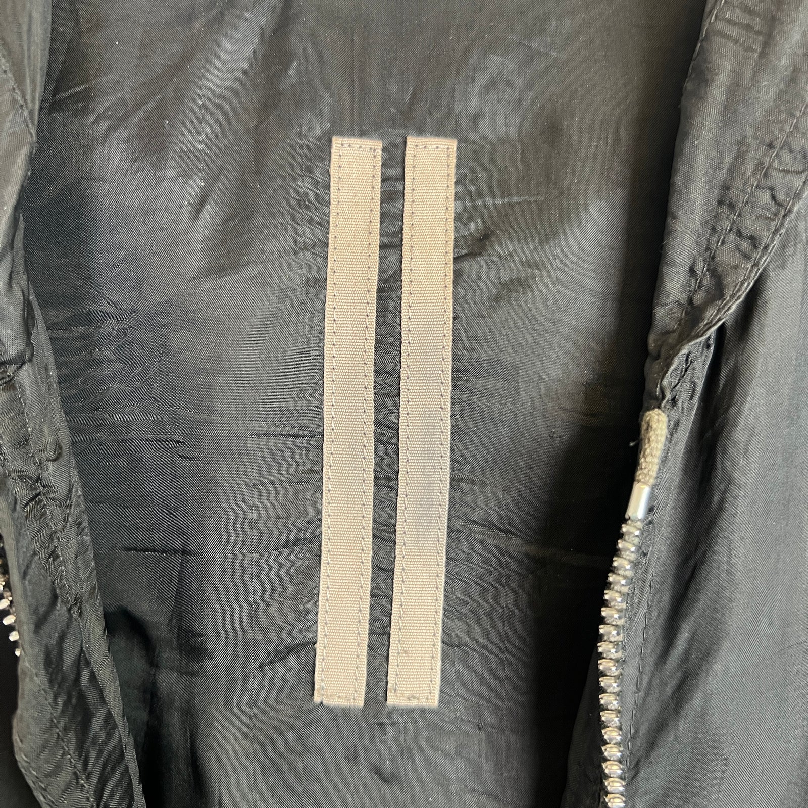 Rick Owens Black Nylon Hooded Peter Jacket Size XL