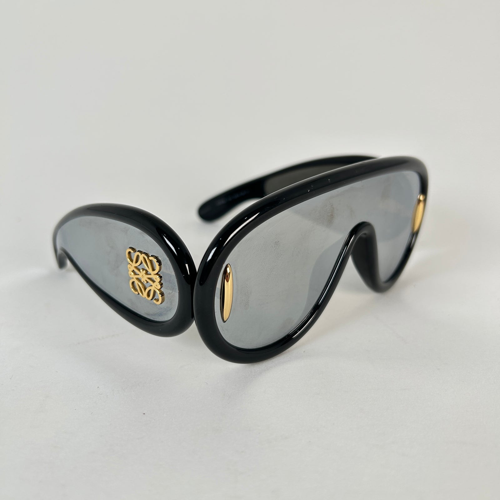 Loewe Black Anagram Mask Sunglasses