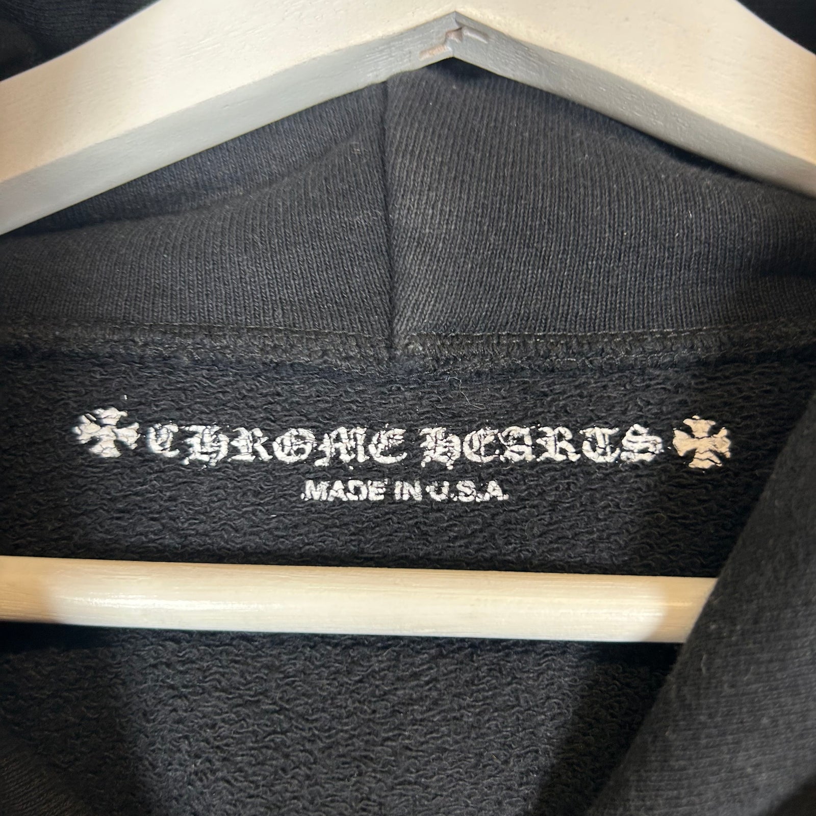 Chrome Hearts Matty Boy Black USA Scroll Hoodie Size XXL