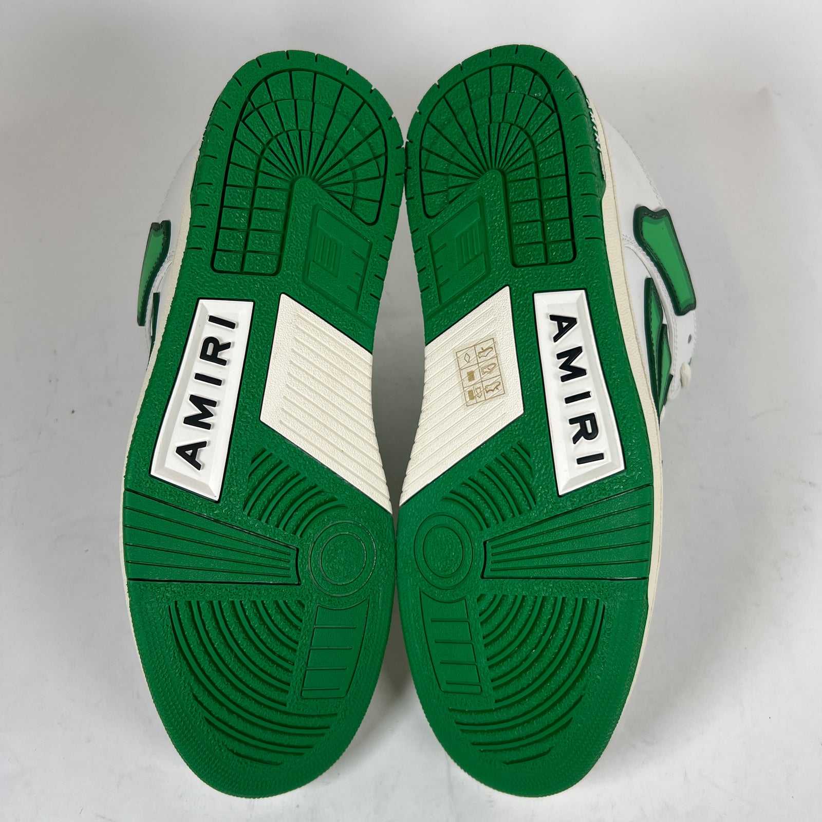 Amiri White/Green Chunky Skel Low-Top Sneaker Size 42