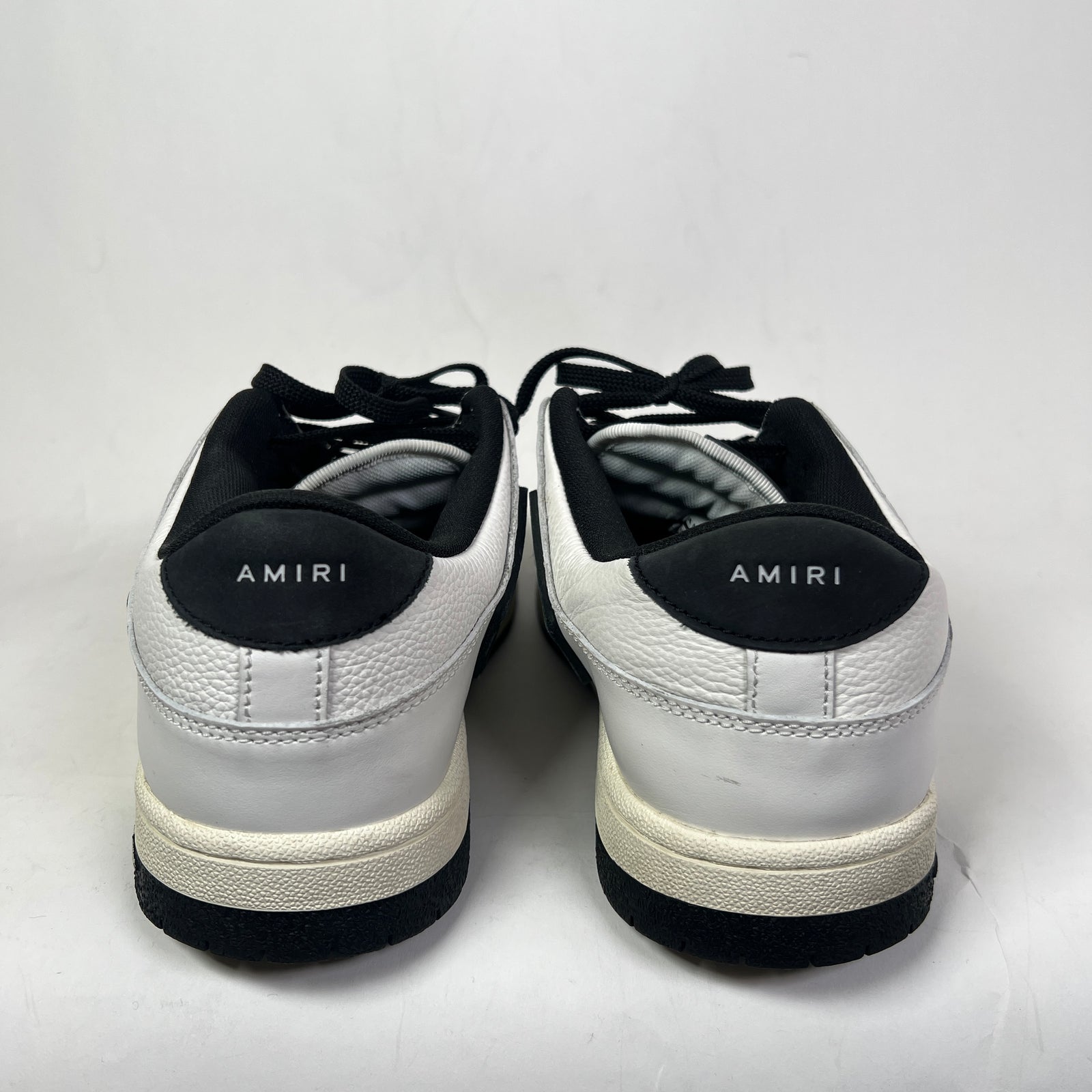 Amiri White/Black Skel Low-Top Sneaker Size 45