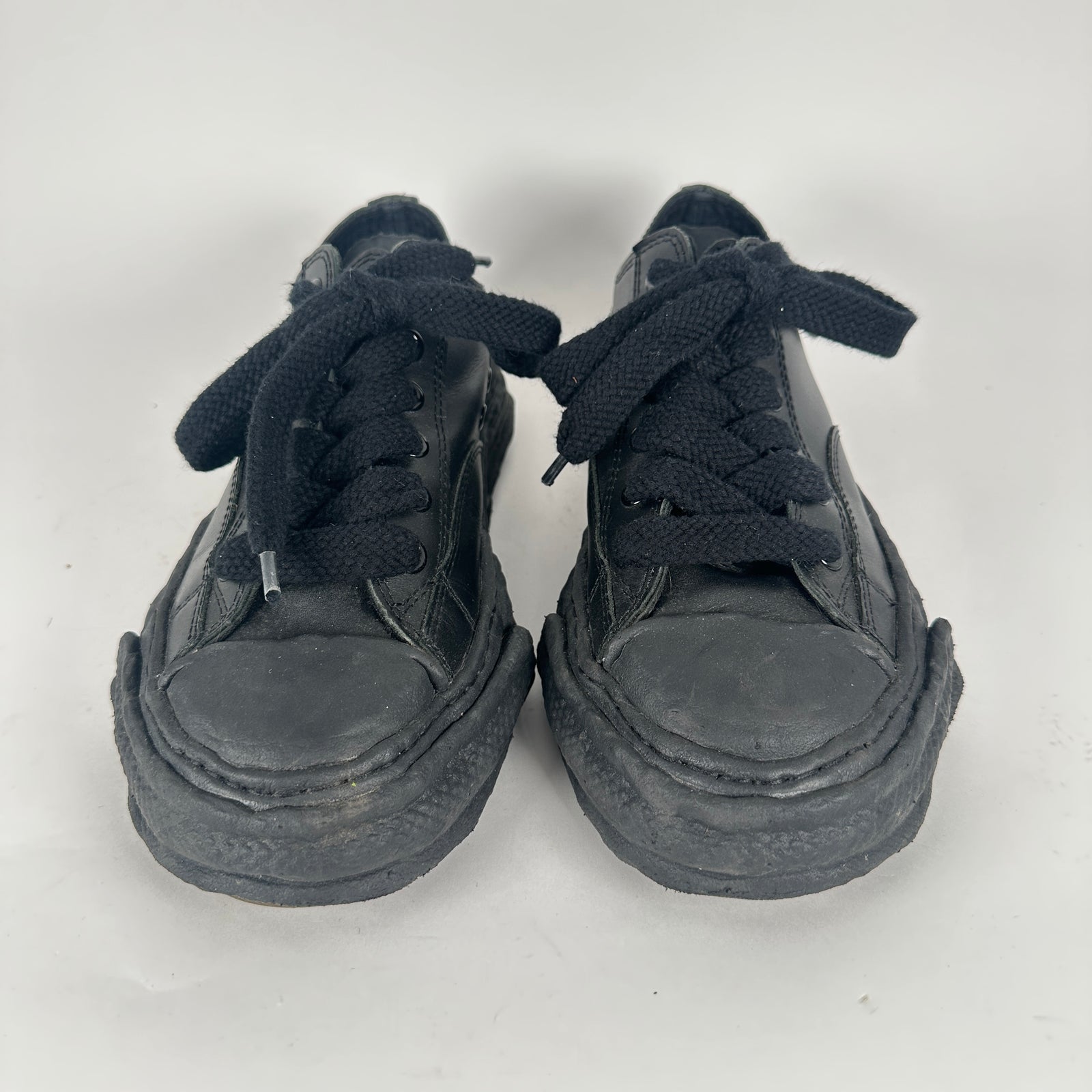 Maison Mihara Triple Black Low-Tops Size 7
