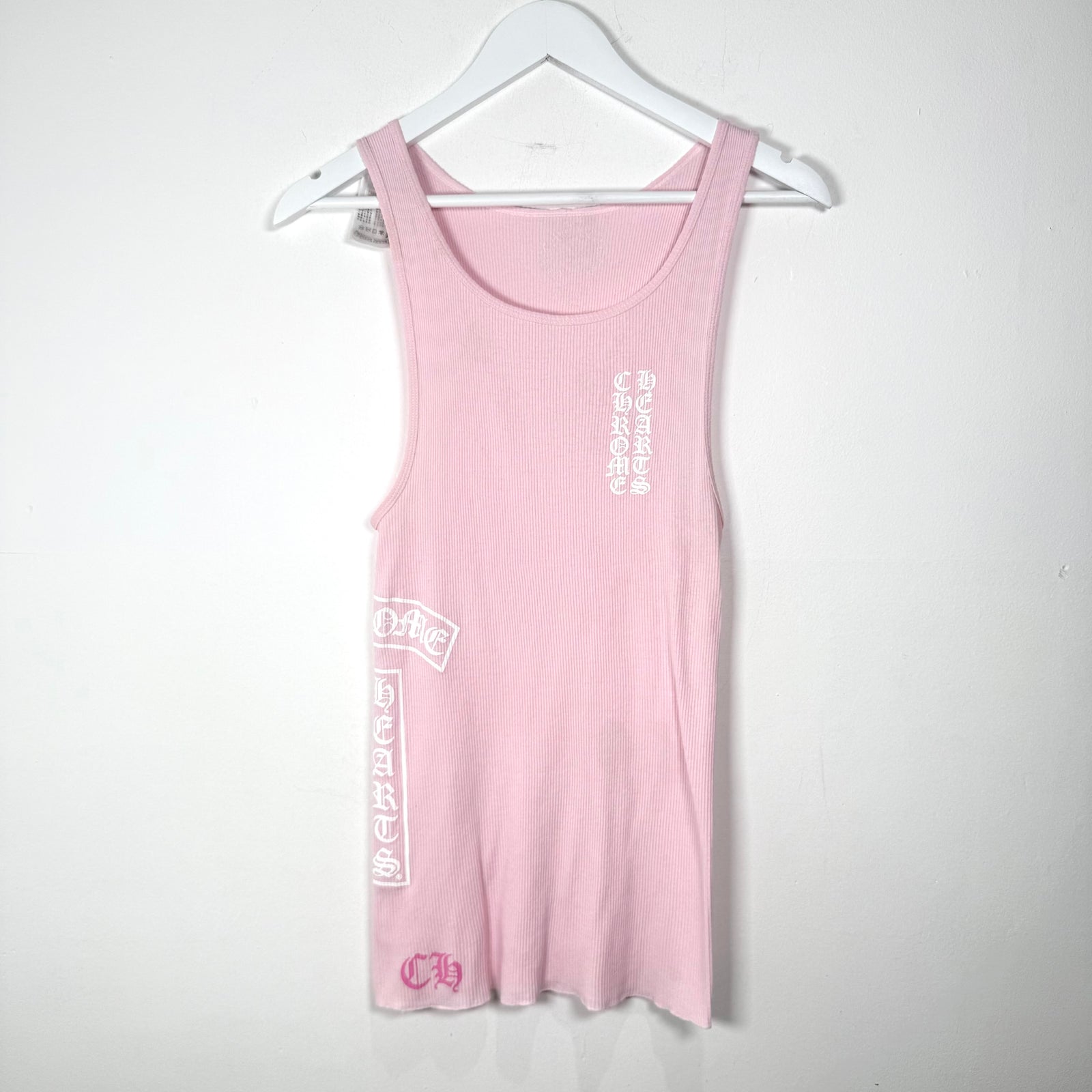 Chrome Hearts Pink T-Bar Tank-Top Size M