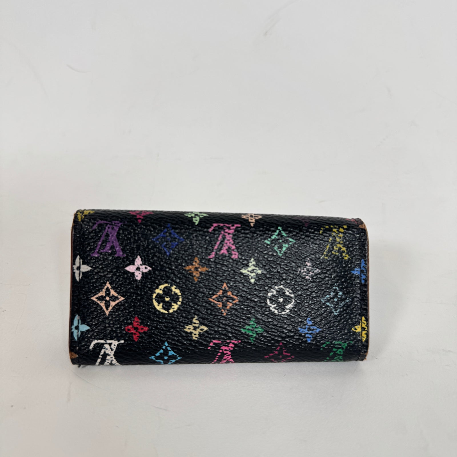 Louis Vuitton Black Monogram Multicolor Key Holder