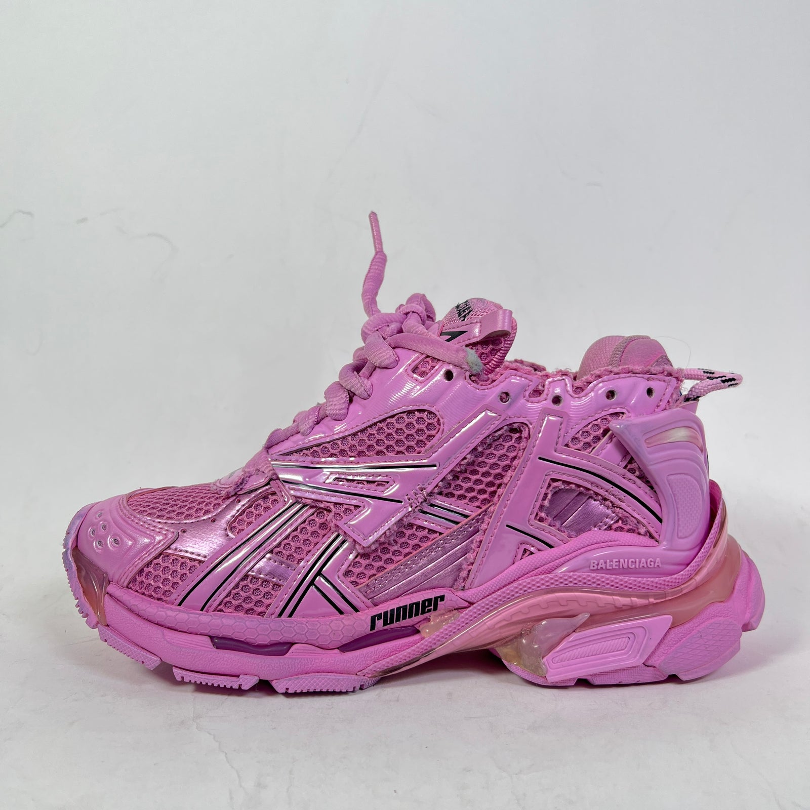 Balenciaga Triple Pink Mesh Runners Size 36