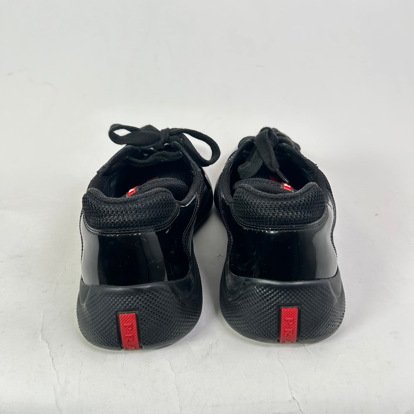 Prada Patent Leather Low-Top America Cups