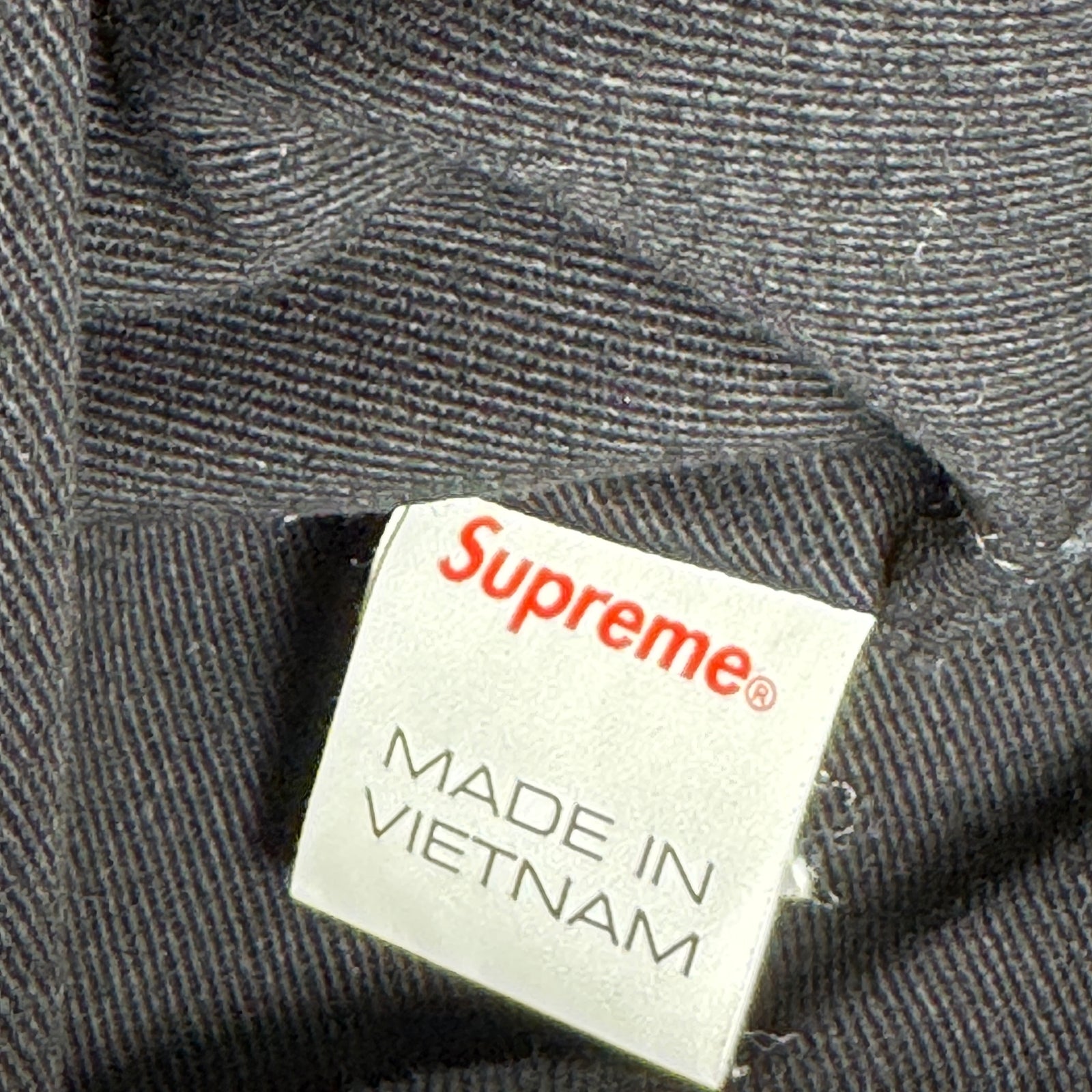 Supreme Black Canvas Tote Bag