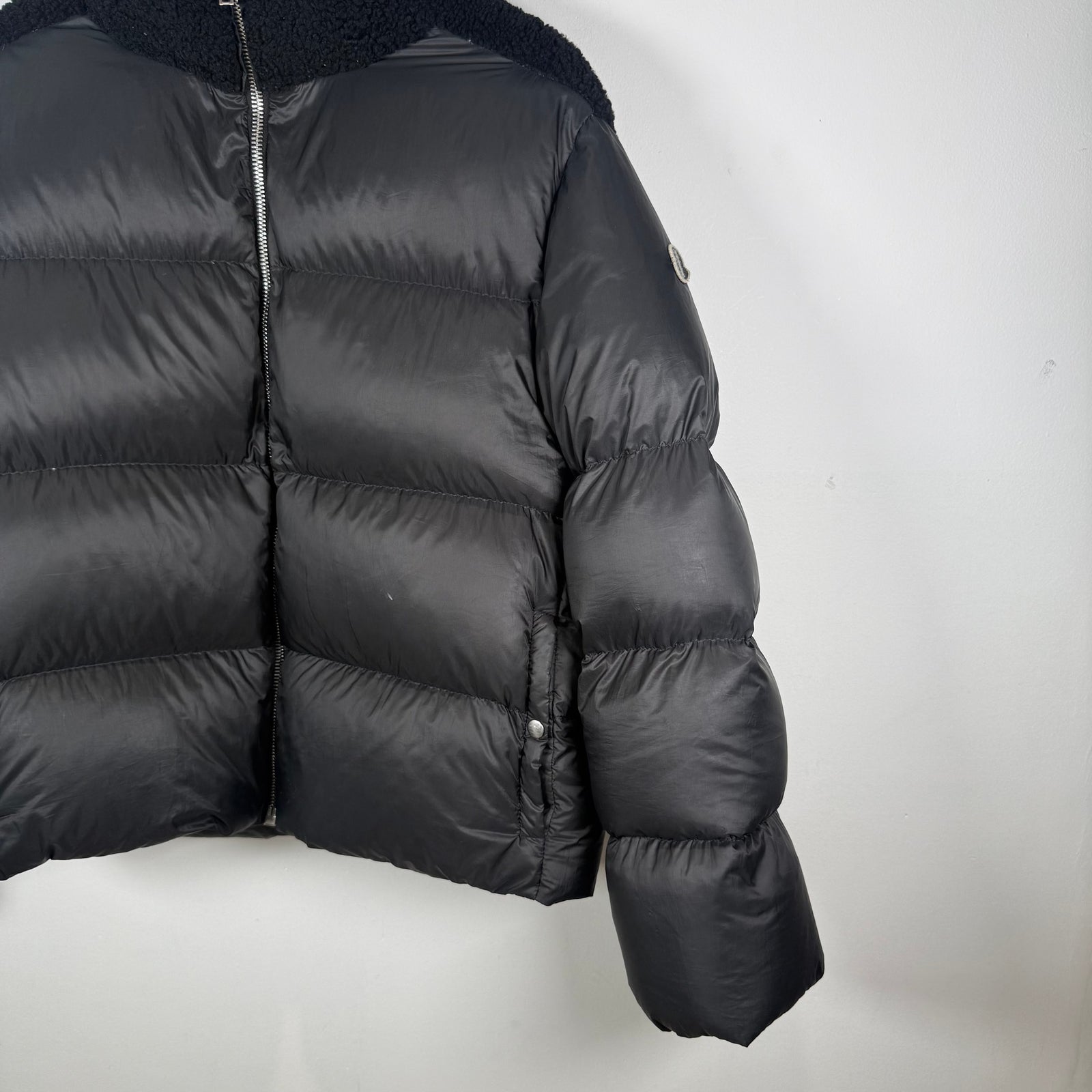 Rick Owens x Moncler FW23 Cyclopic 1/4 Shearling Down Jacket