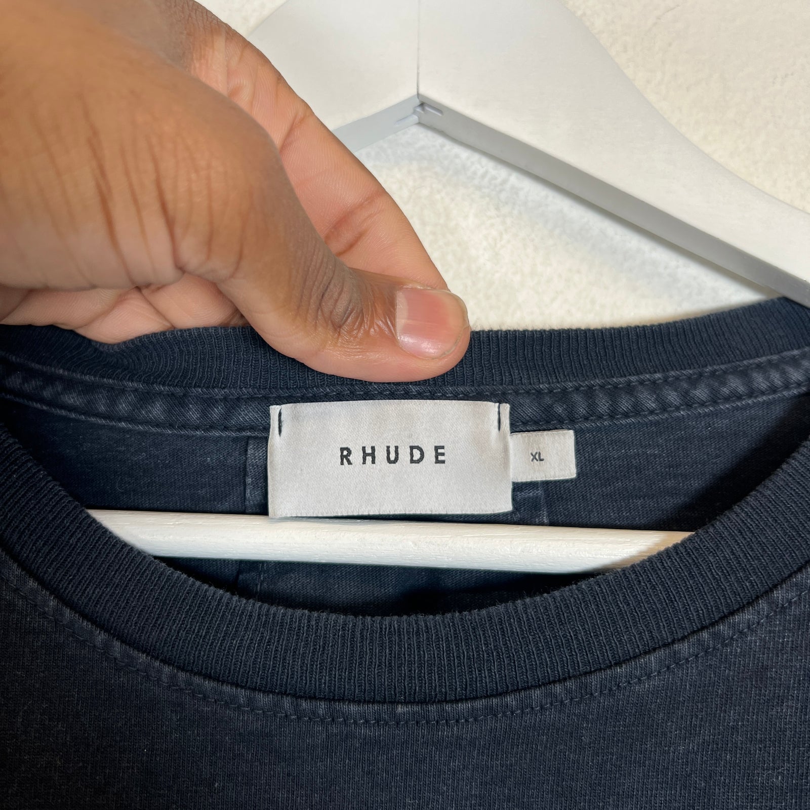 Rhude Vintage Washed Black Cat T-Shirt Size XL