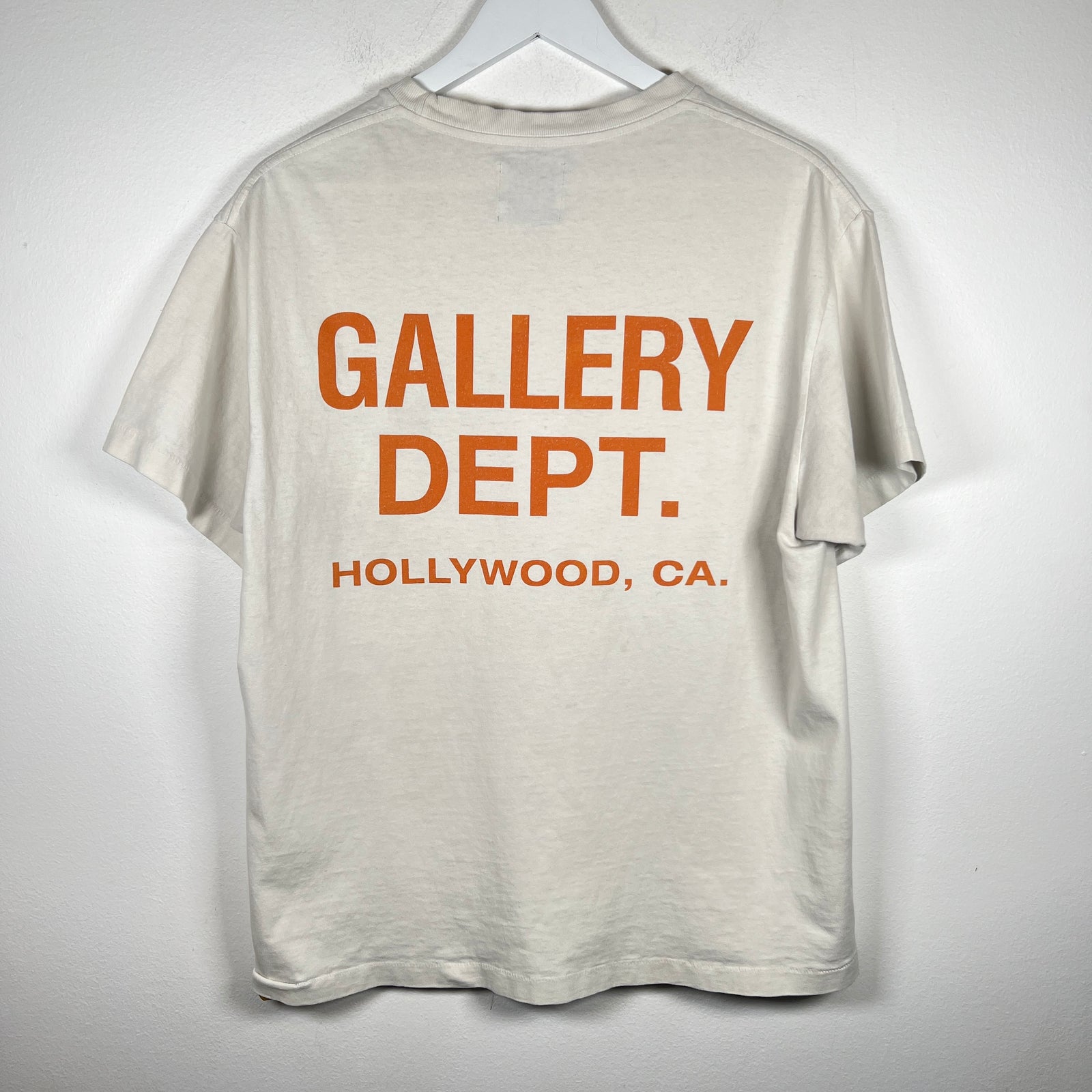 Gallery Dept Cream Logo T-shirt Size M