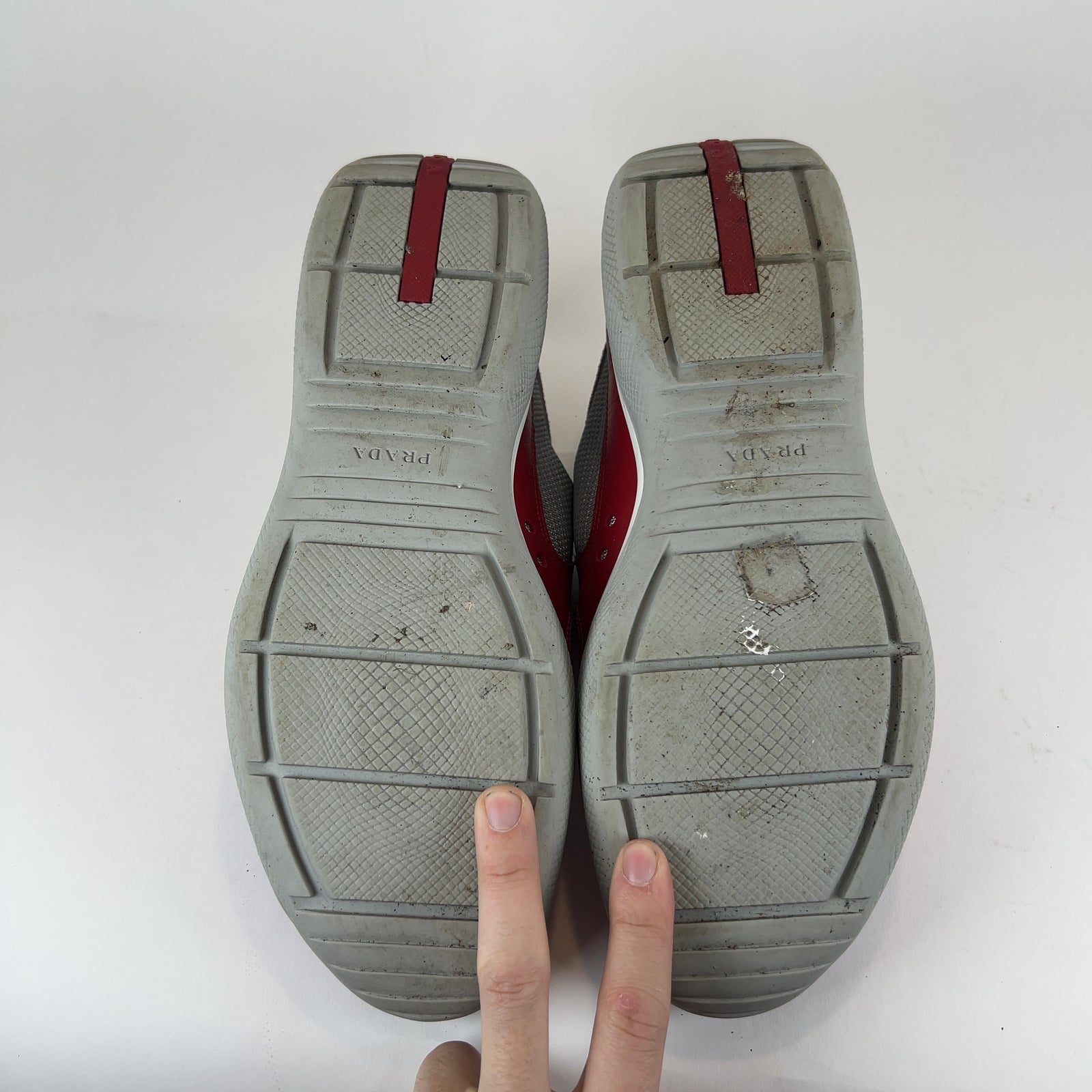 Prada Velcro Strap Americas Cups Low Top Sneaker