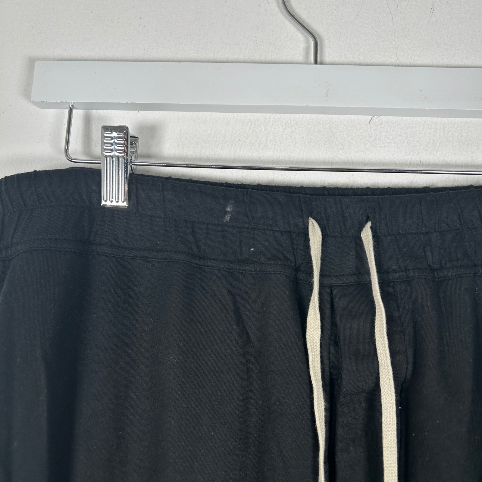 Rick Owens DRKSHDW Black Thin Drop Crotch Sweats Size XXL