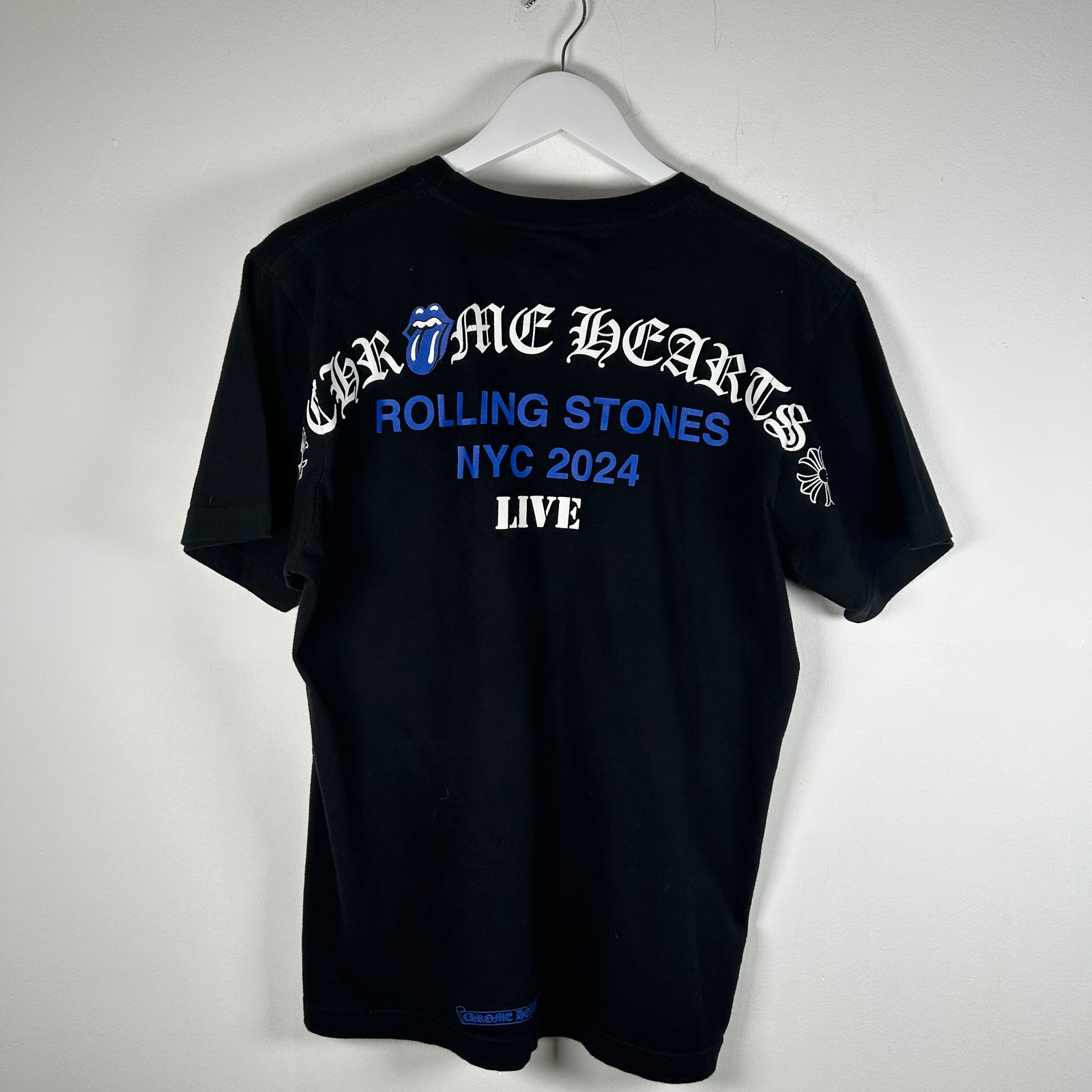 Chrome Hearts Black Nyc Rolling Stones T-Shirt Size M