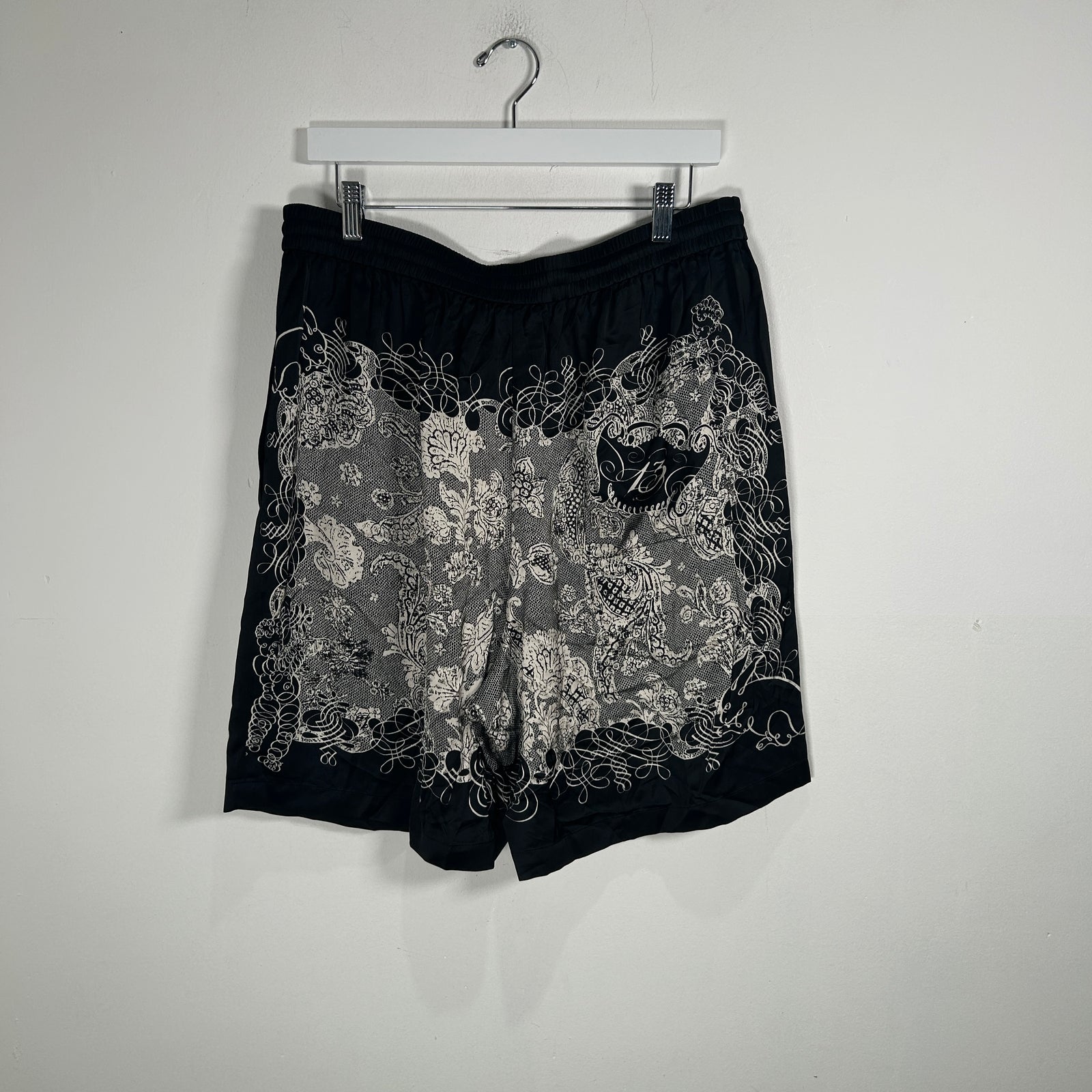 Acne Studios Patterned Viscose Shorts Size XL