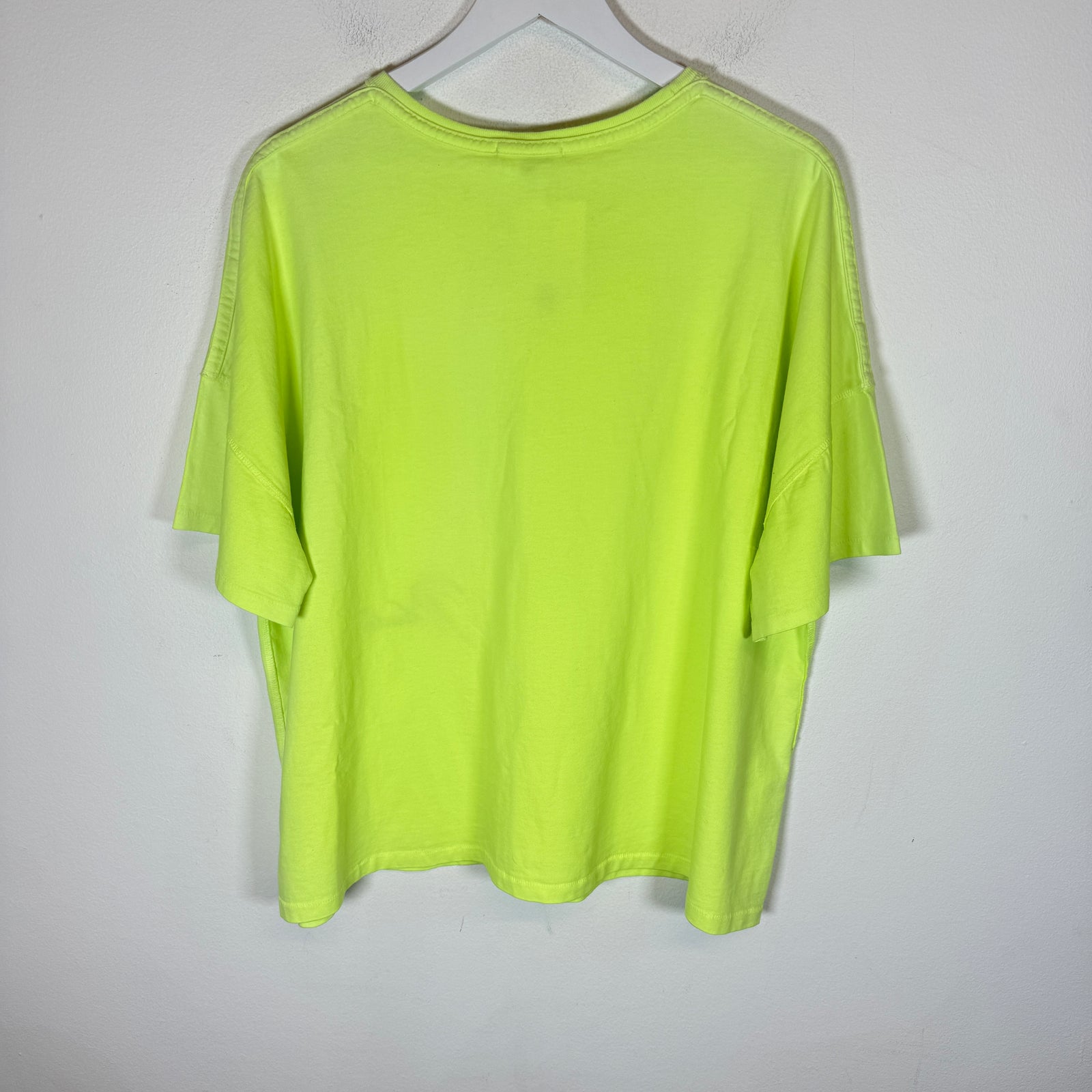 Rhude Neon Green Logo T-Shirt Size M