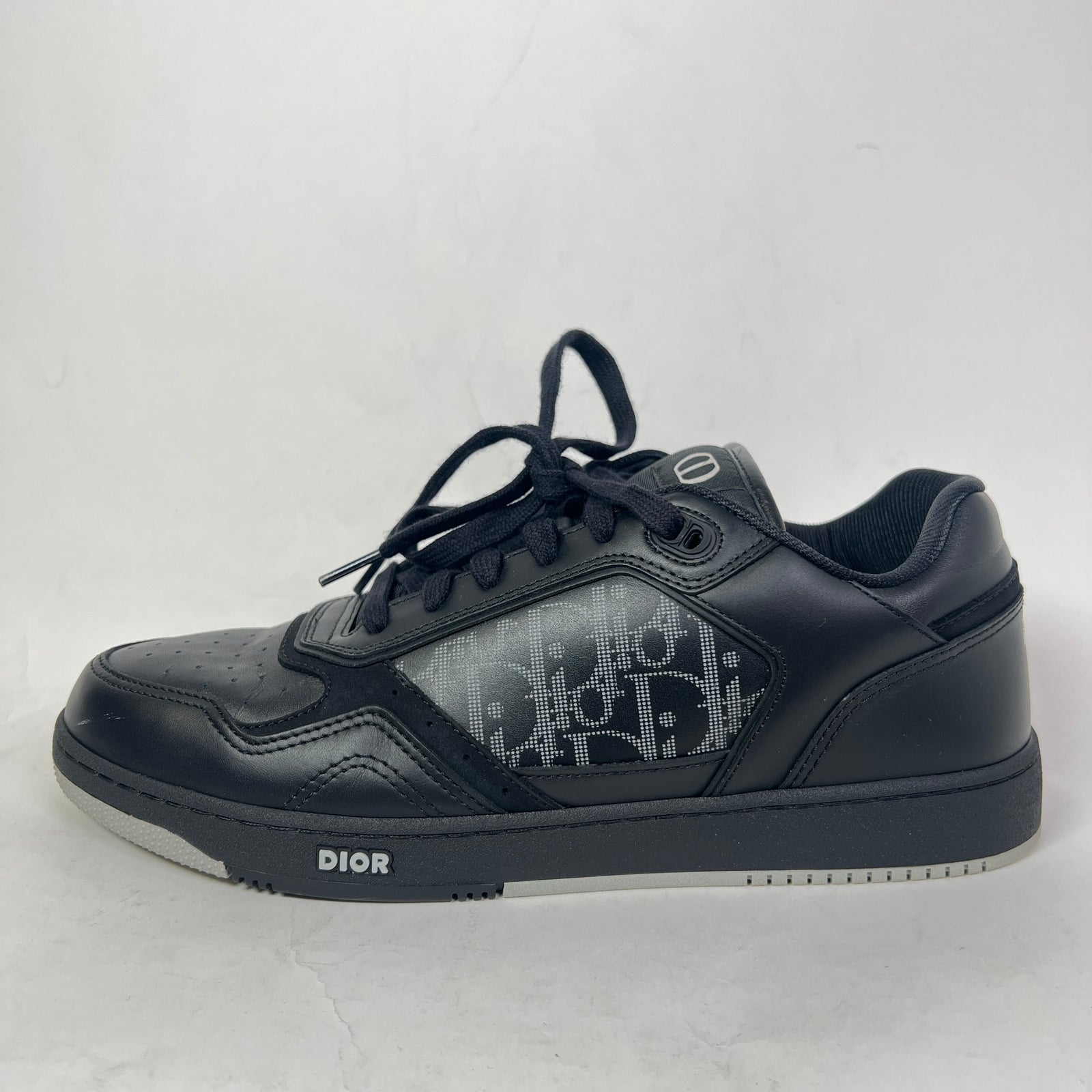 Dior B27 Triple Black Oblique Uptown Sneaker Size 44