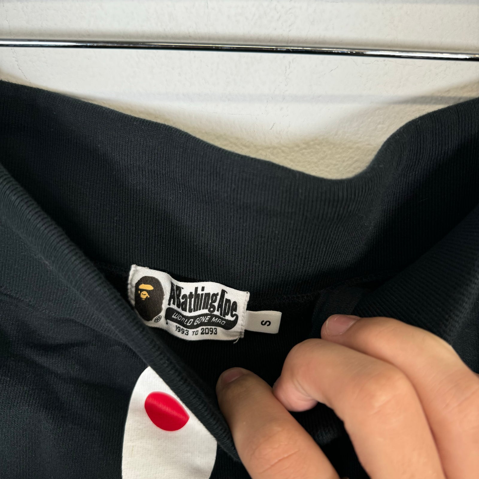 Bape Black Shark Shorts Size S