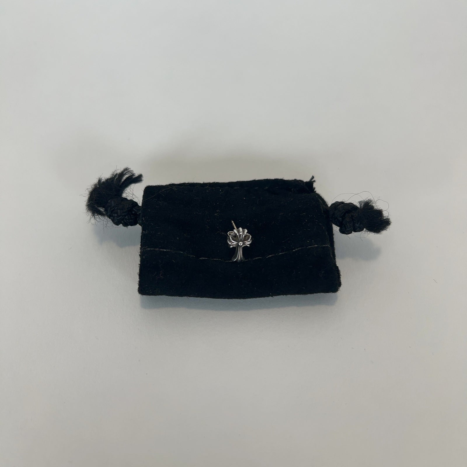 Chrome Hearts Small Cross Stud Earrings