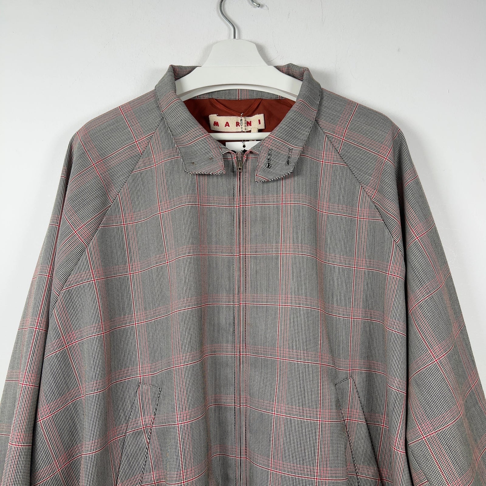 Marni Check Zip Up Jacket