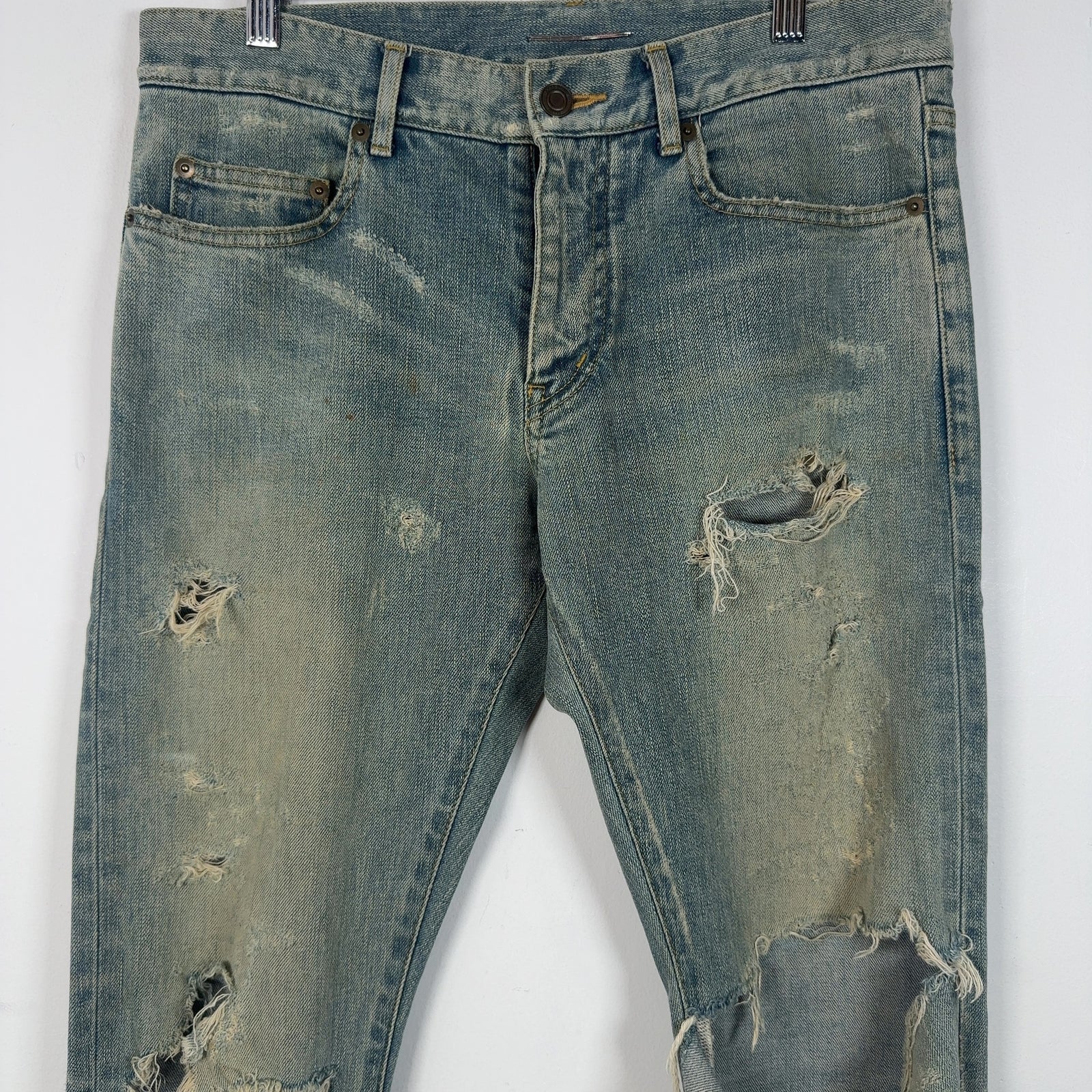 Saint Laurent Thrashed D02 Denim Jeans