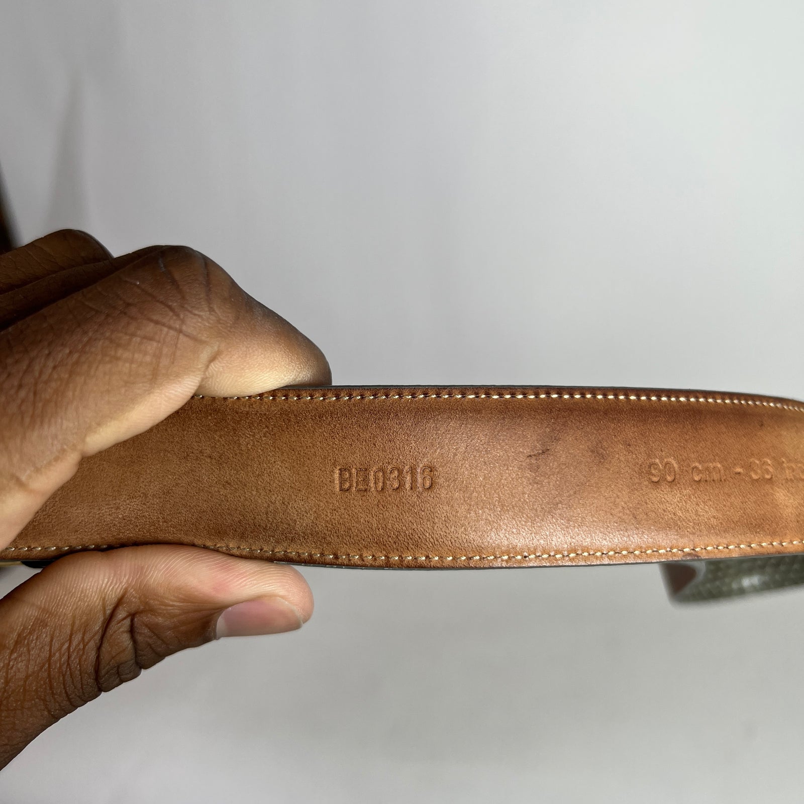 Dolce & Gabbana Snakeskin Belt Size 90