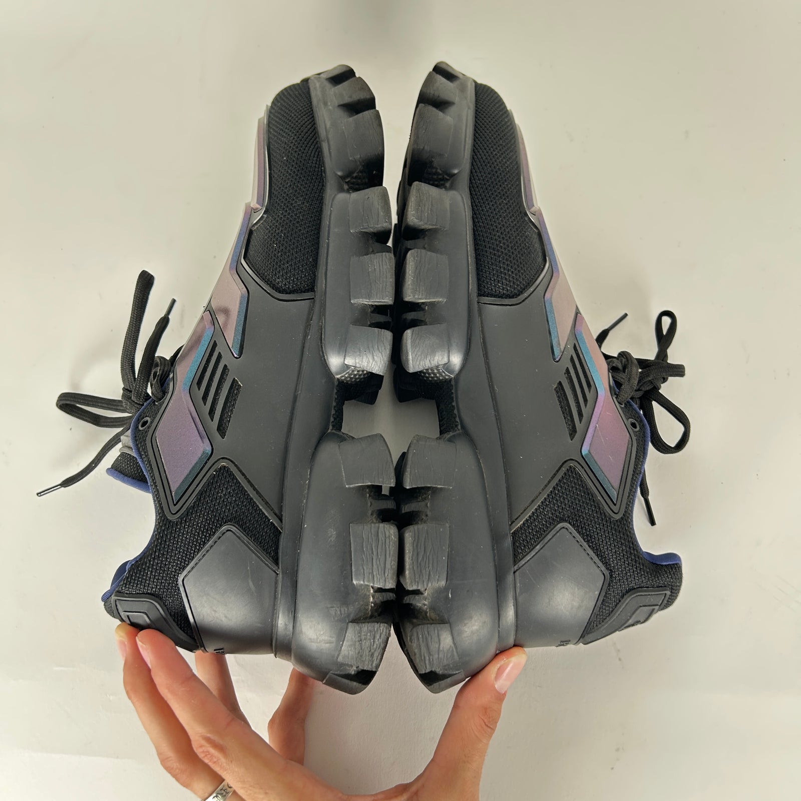 Prada Blue Pearlescent Cloudbust Thunder Sneakers Size 10.5