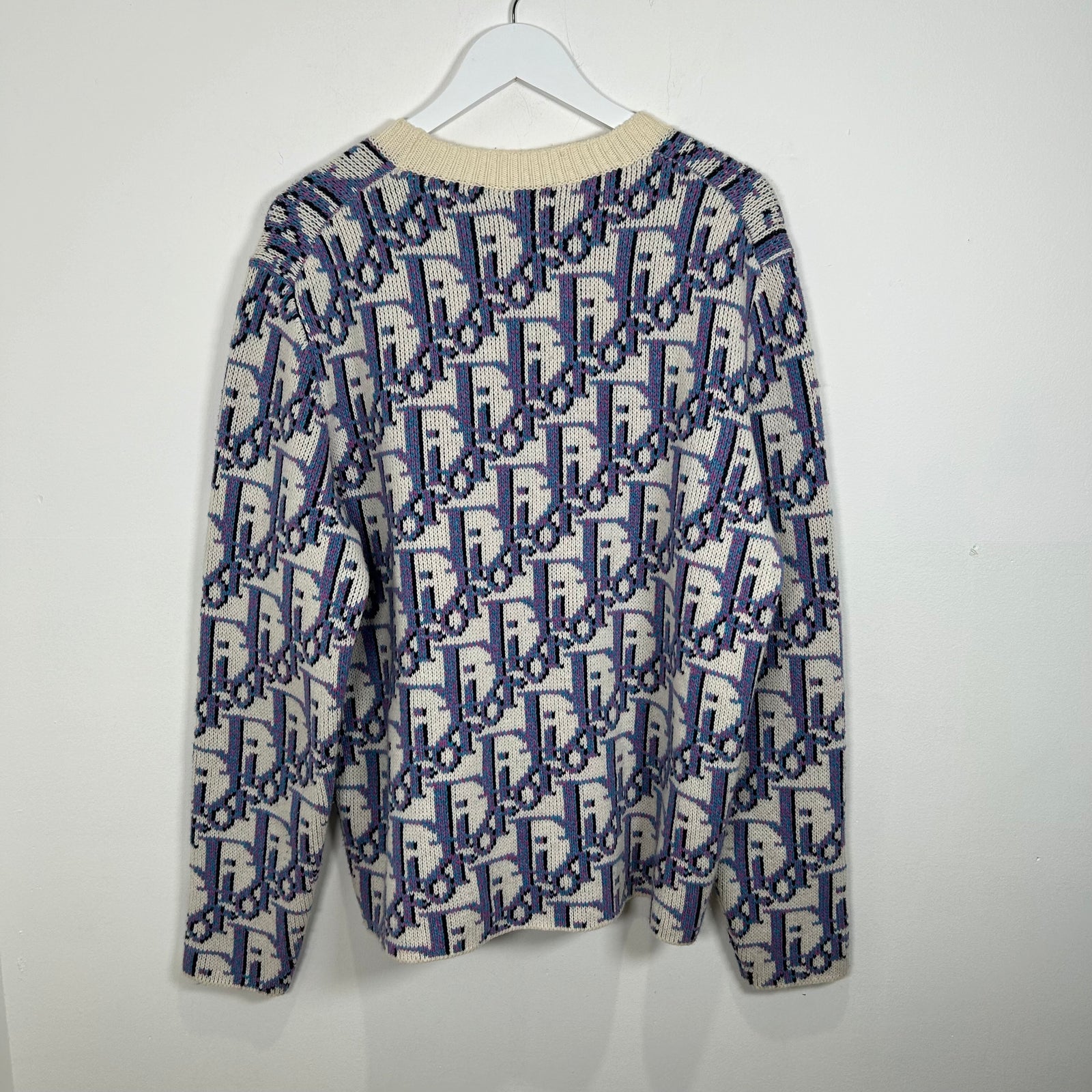 Dior Jacquard Oblique Knit Sweater Size M
