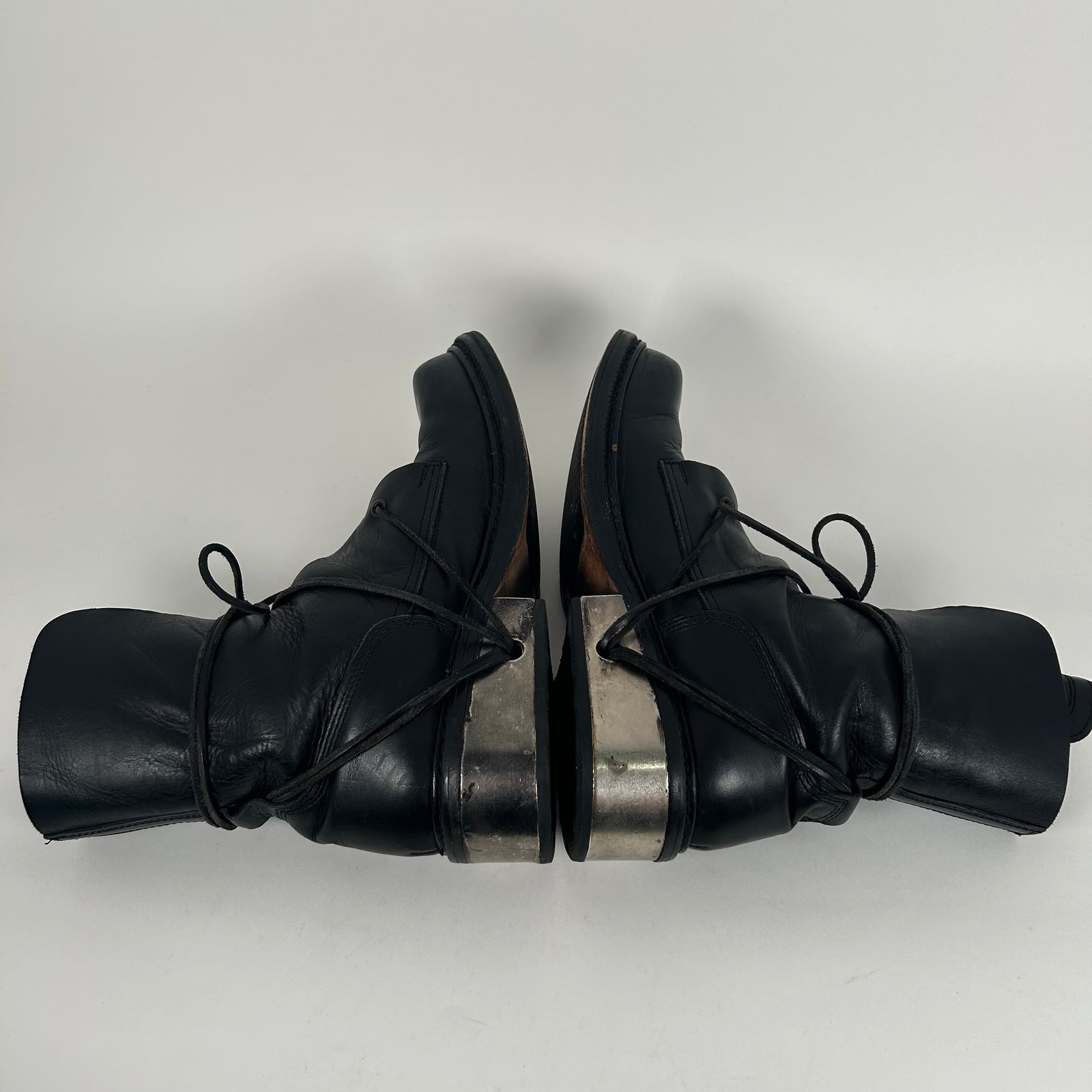 Dirk Bikkemburgs Metal Heel Lace Hole Boots Size 43