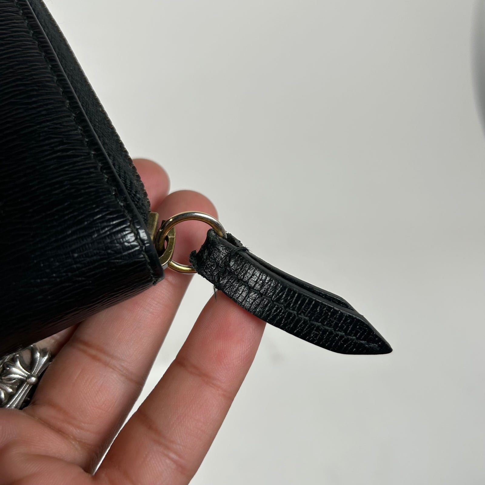 Gucci Black Kingsnake Leather Long Wallet