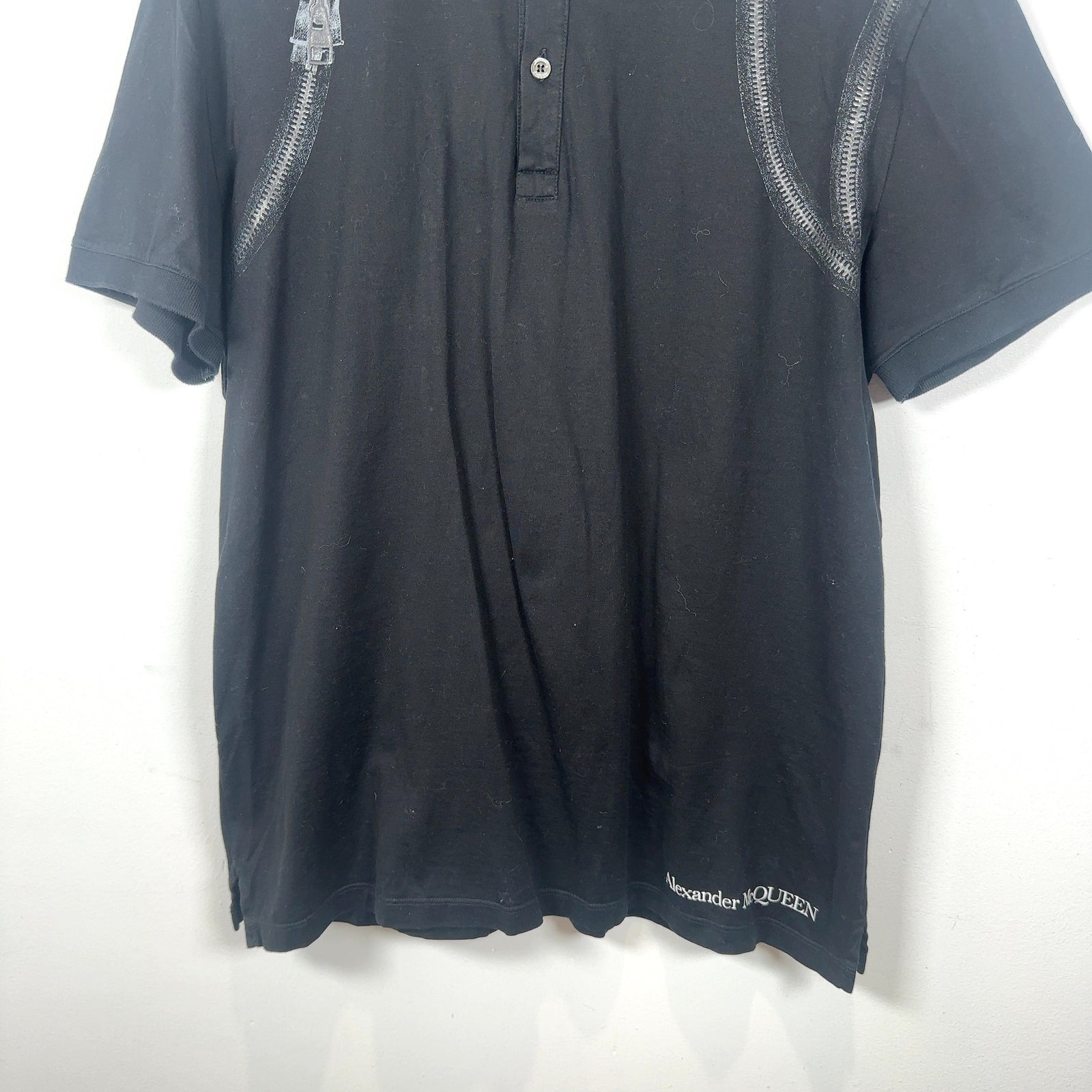 Alexander Mcqueen Zipper Collared Shirt