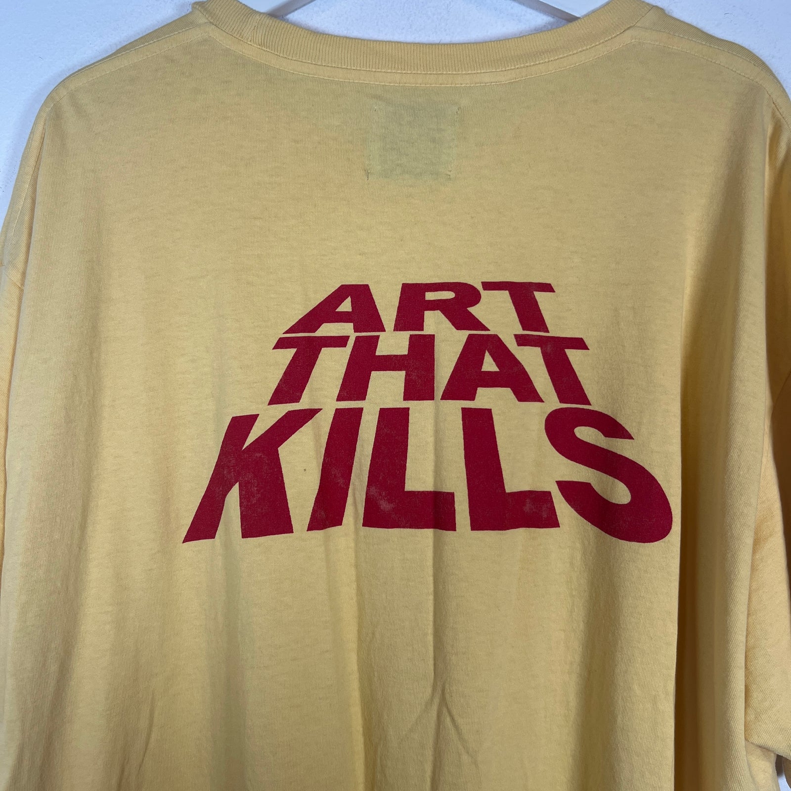 Gallery Dept Yellow ATK Logo T-Shirt Size XL