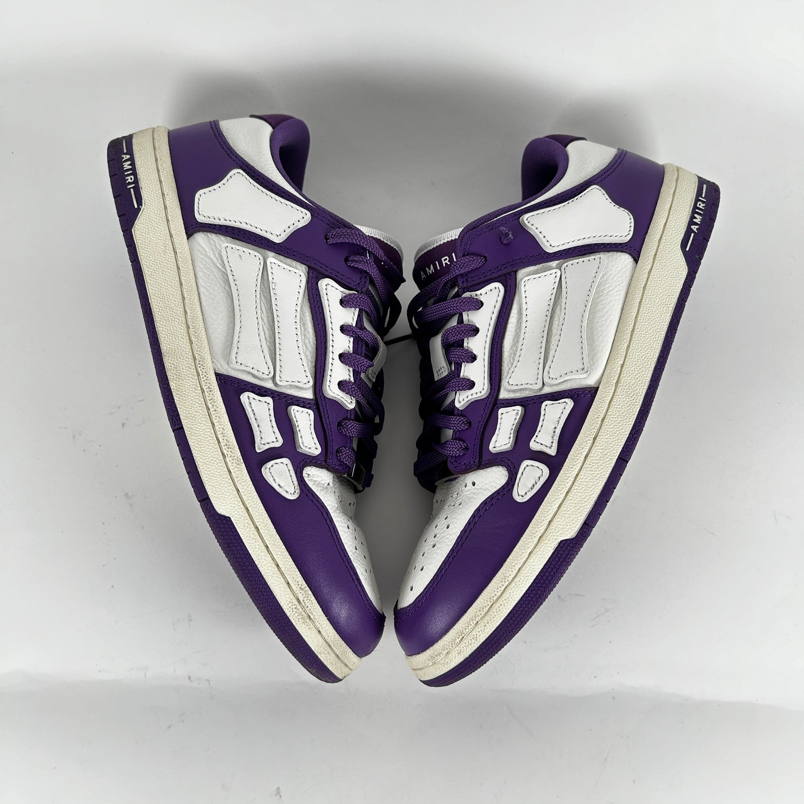 Amiri Purple Skeleton Low-Top Sneakers Size 9