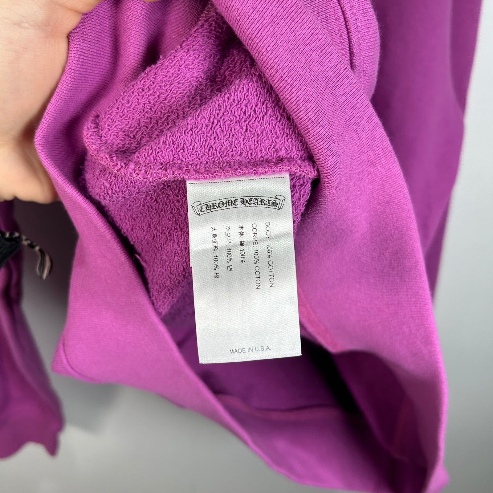 Chrome Hearts Matty Boys 99 Eyes Web Purple Crewneck Size XL