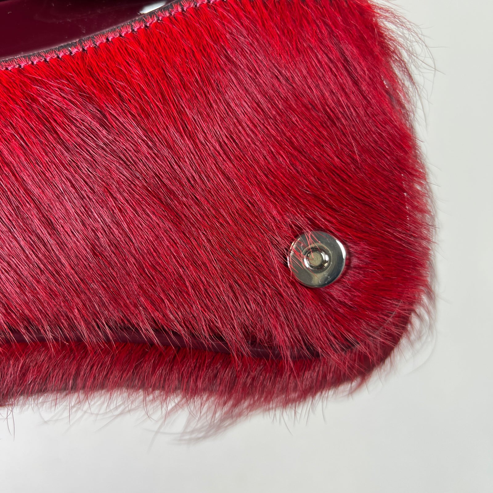 Diesel Pony Hair Calf-Leather Play Clutch Bag