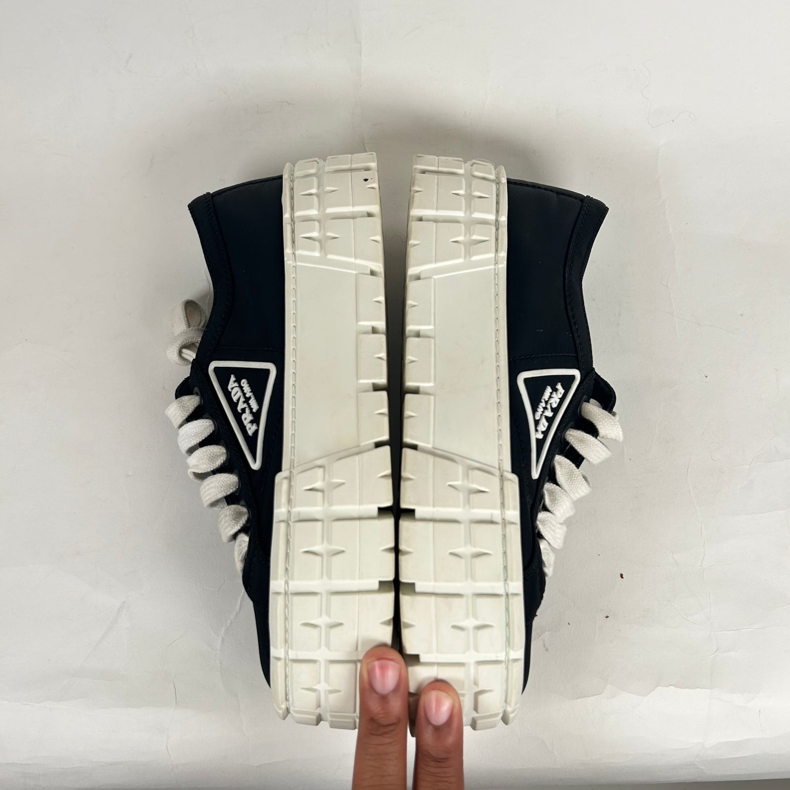 Prada Black Re-Nylon Sneakers Size 36.5
