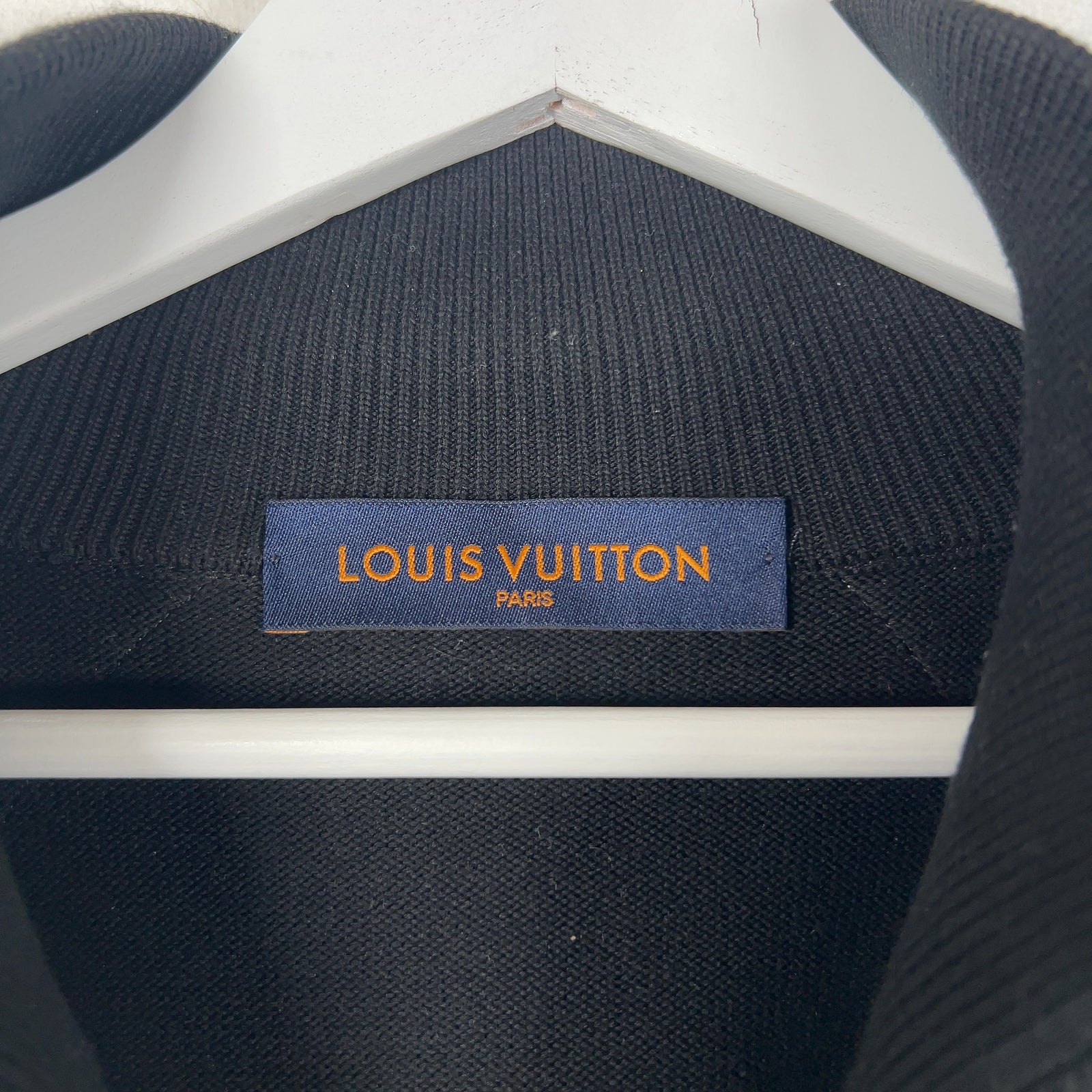 Louis Vuitton Color Block Leather/Knit Track Jacket