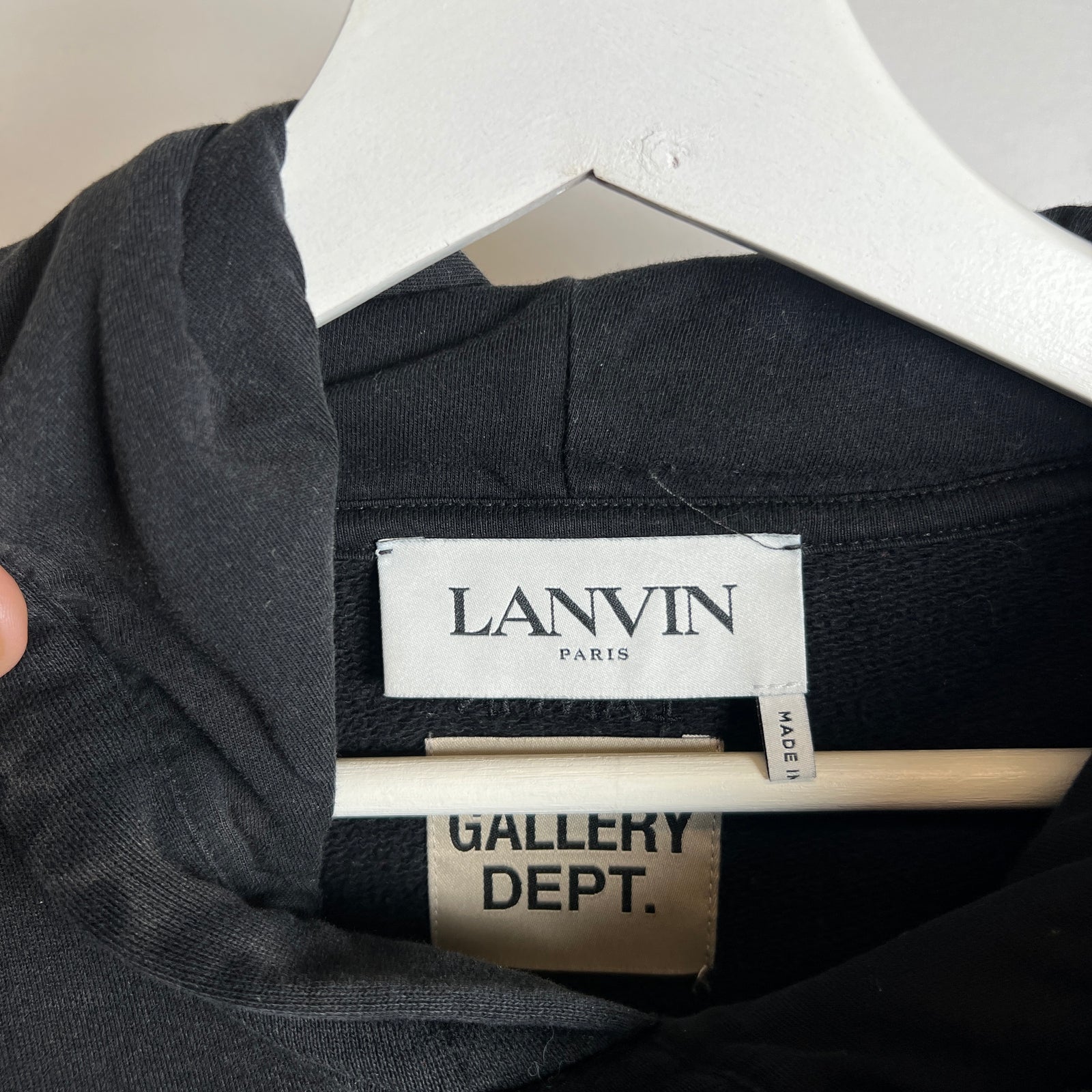 Lanvin x Gallery Dept Paint Splatter Hoodie Size XXL