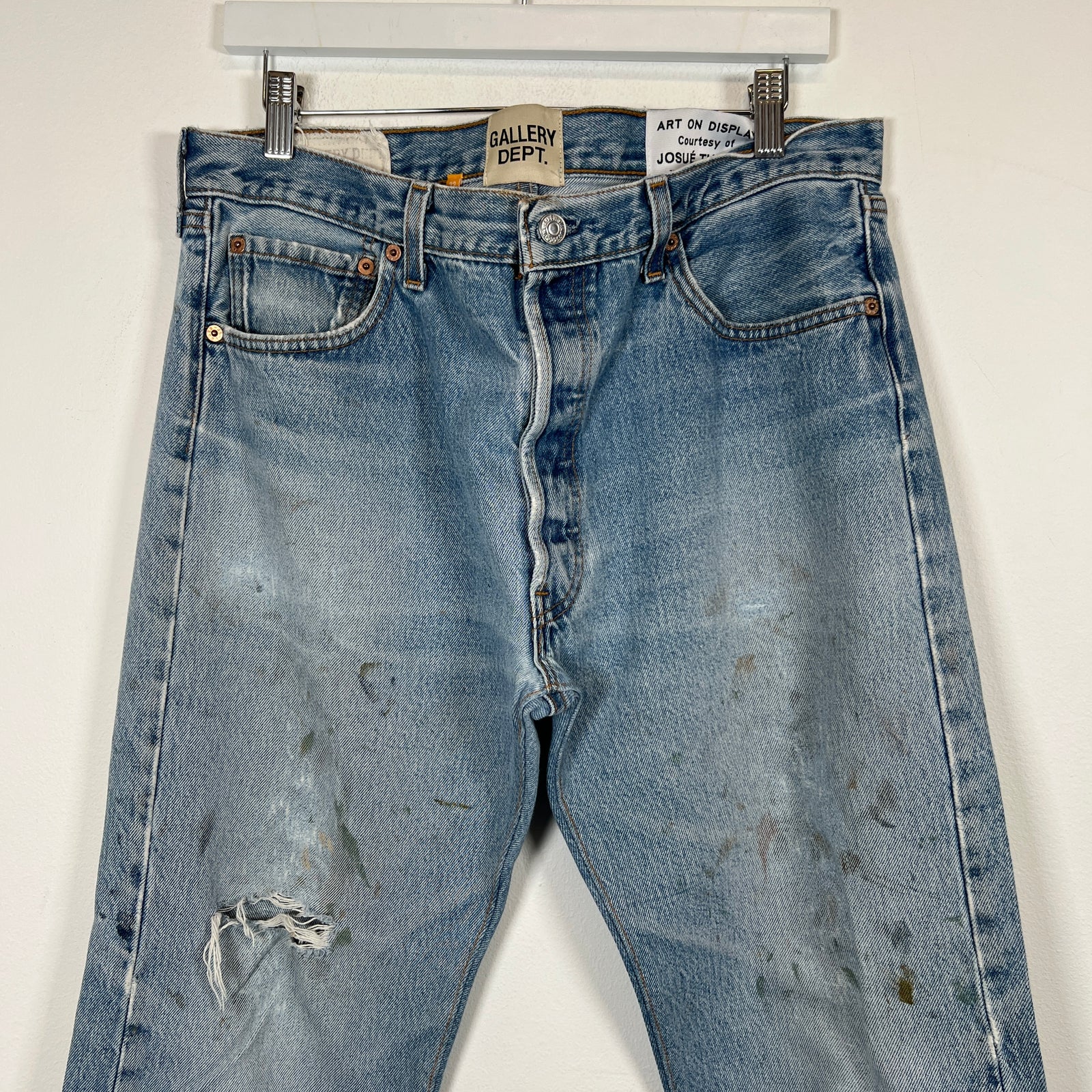 Gallery Dept Lightwash 5001 Paint Jeans Size 32