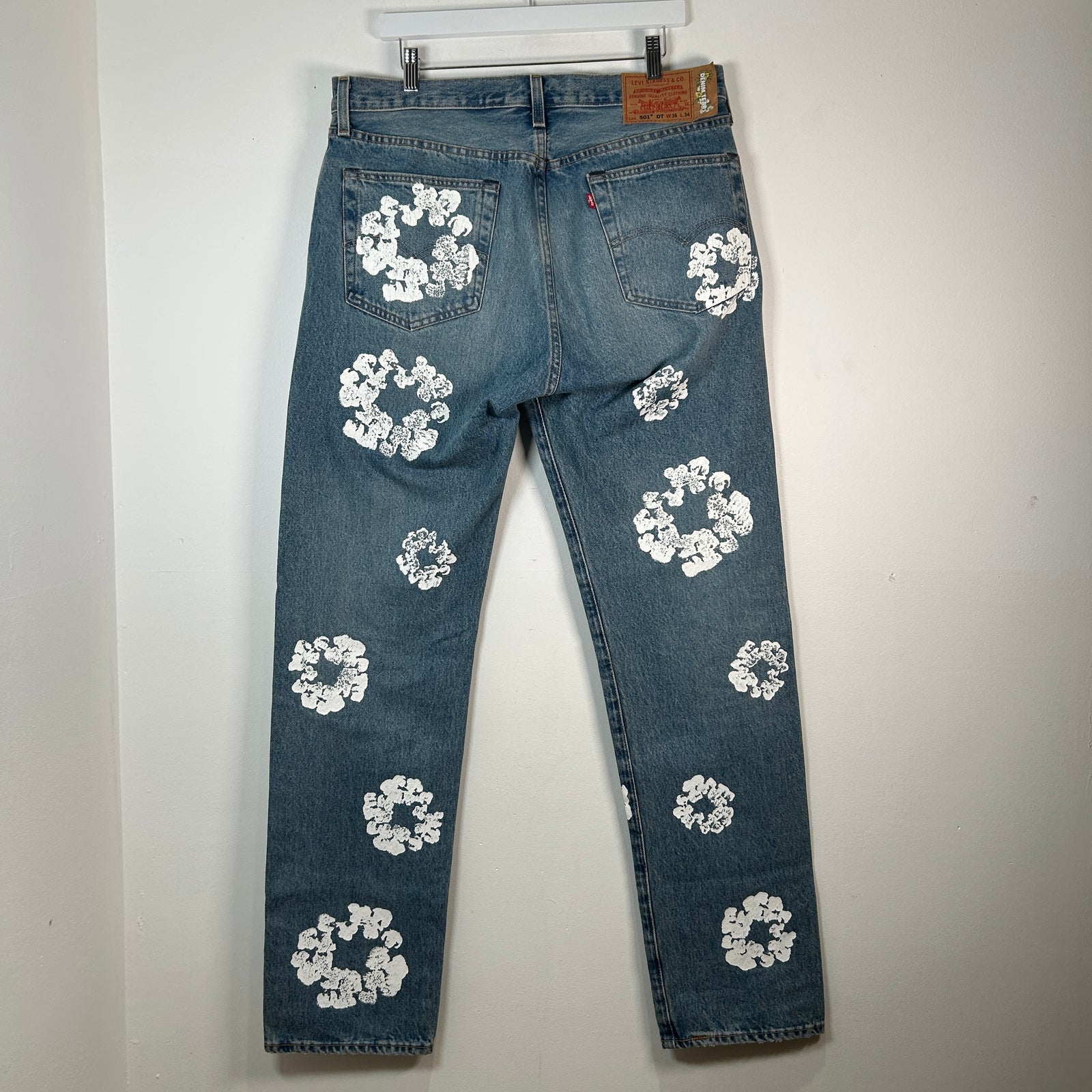 Denim Tears Light Wash Wreath Jeans Size 36