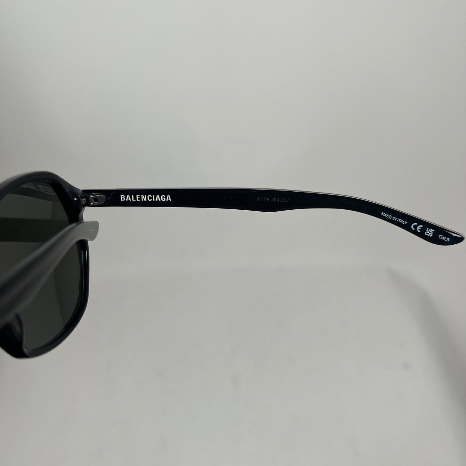 Balenciaga Black Geometric Sunglasses