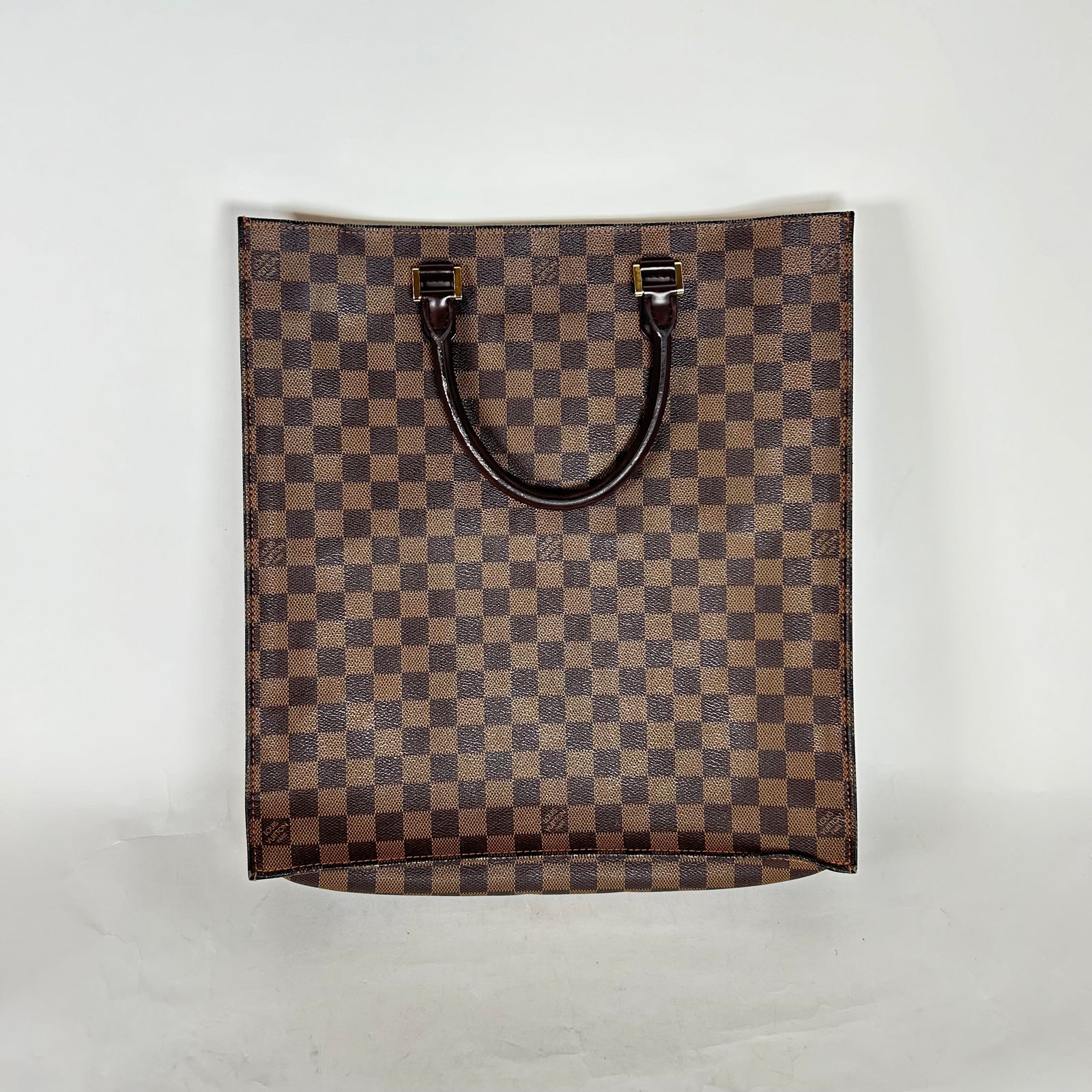 Louis Vuitton Damier Ebene Sac Plat Tote Bag