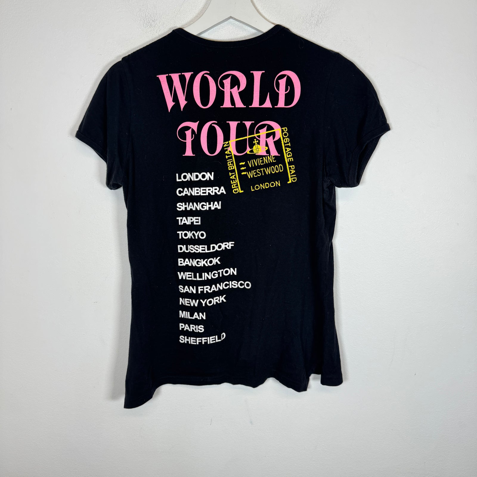 Vivienne Westwood Black World Tour T-shirt Size S