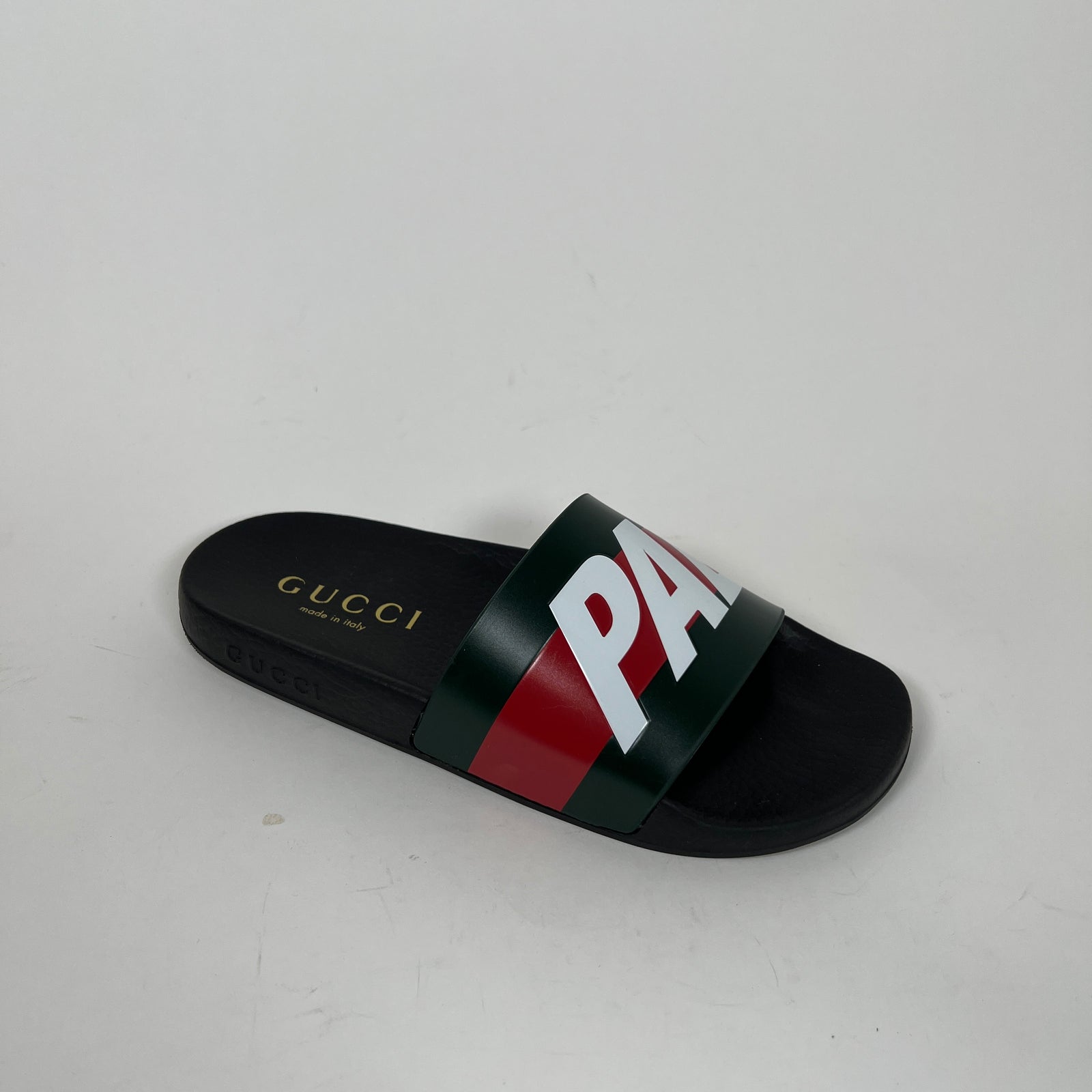 Gucci x Palace Black Slides Size 39