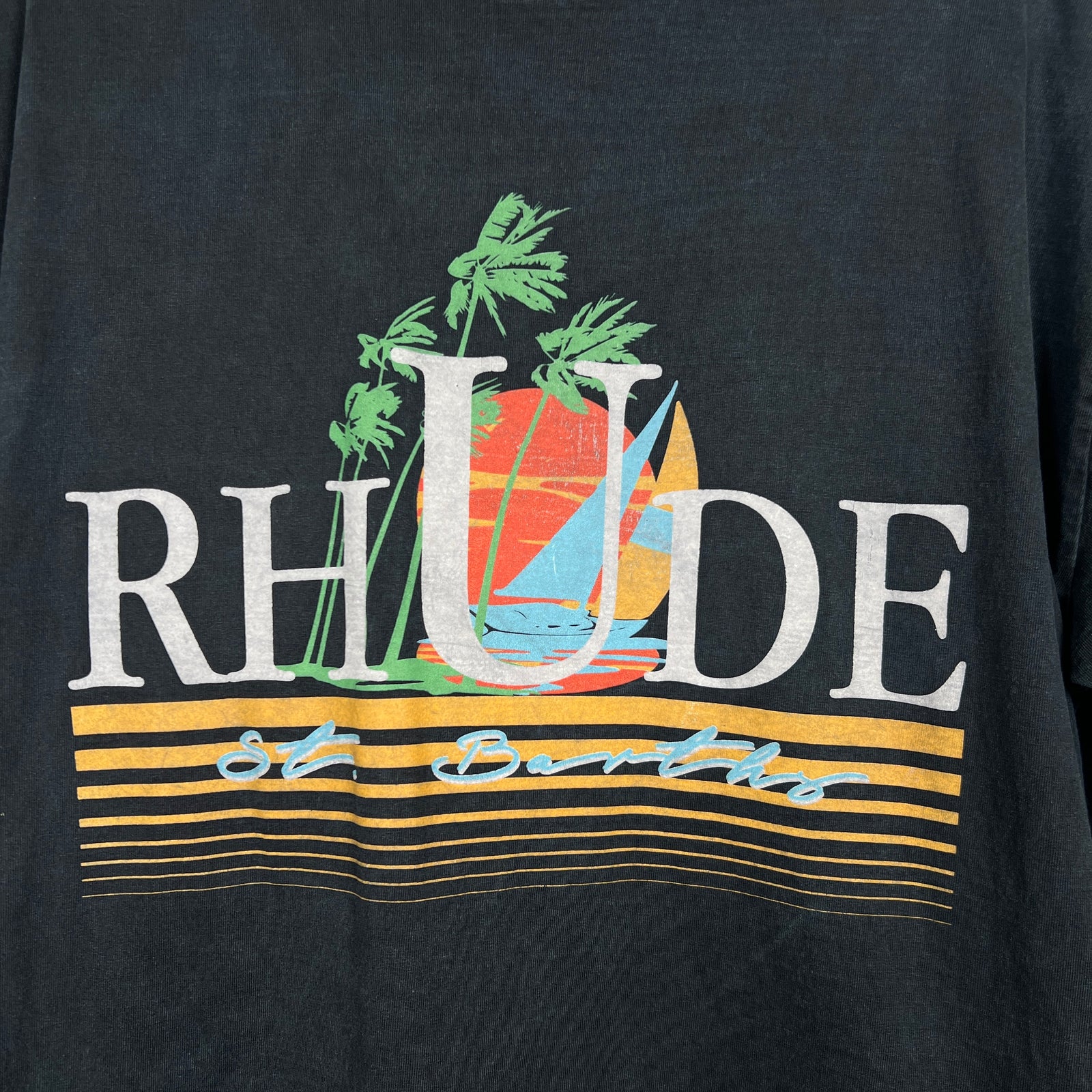 Rhude Navy St. Barth T-shirt Size M